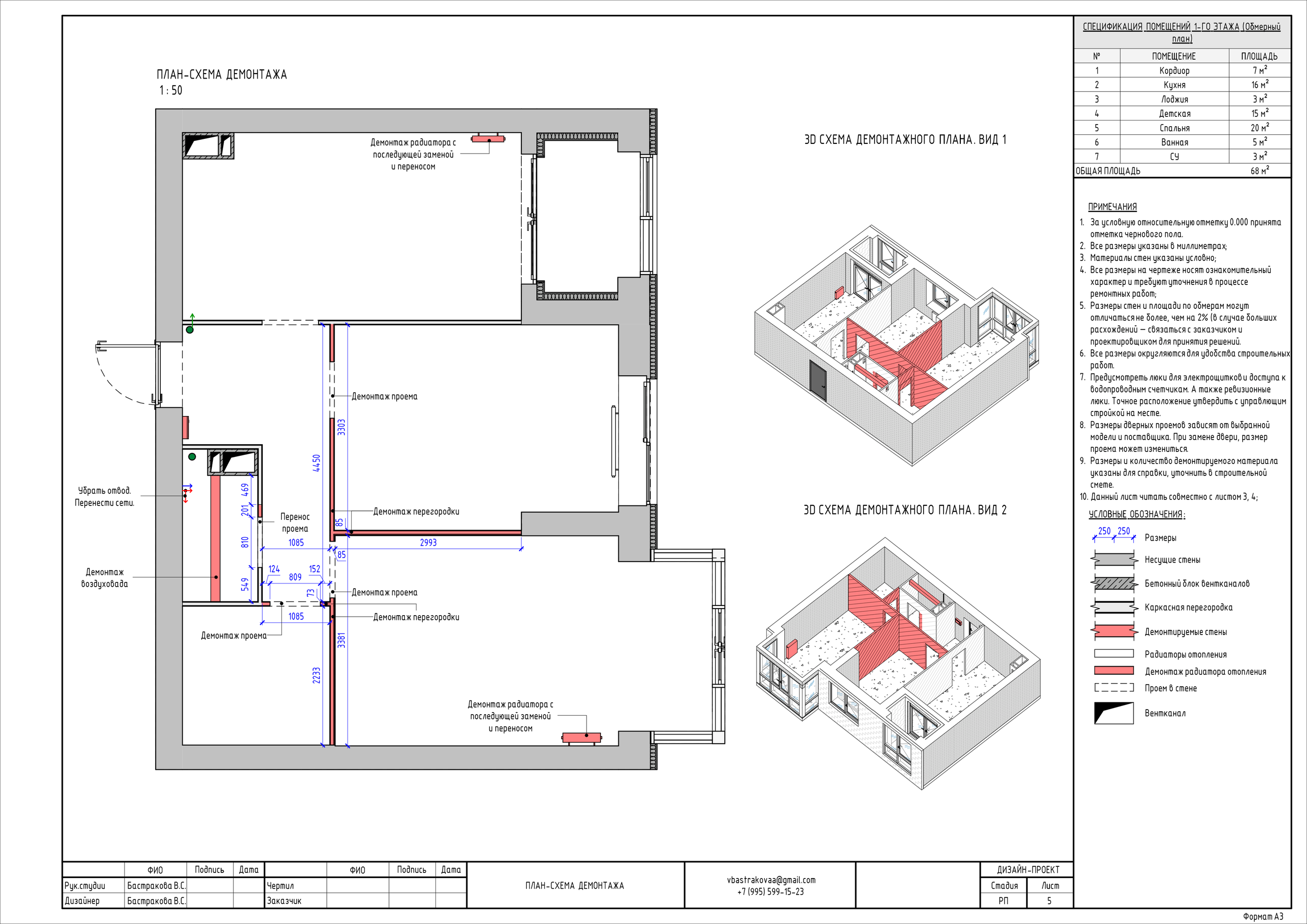 Бастракова Валерия — дизайнер интерьера с архитектурным образованием