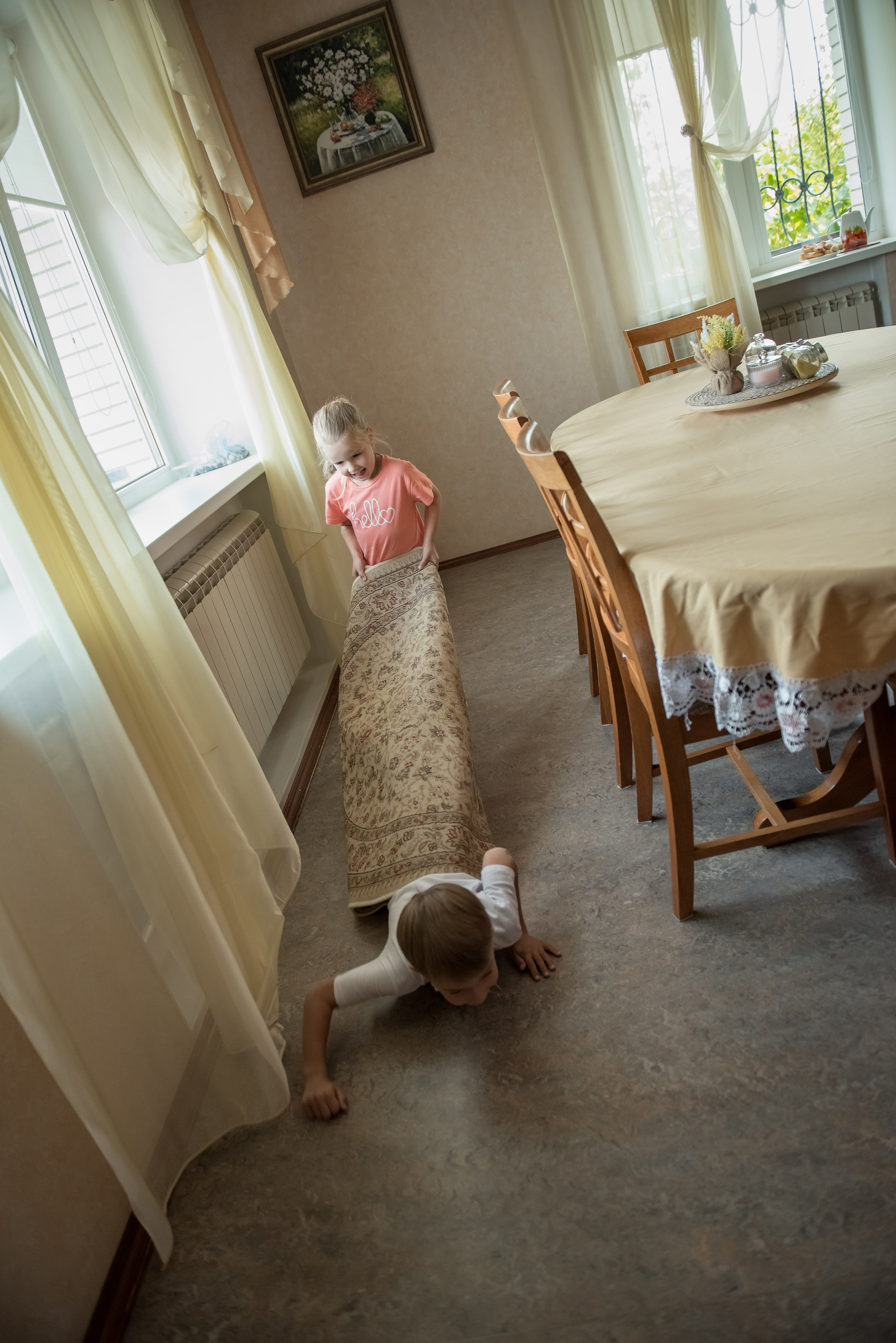 Семейная фотосессия дома. Фотограф Саратов Юлия Петрова