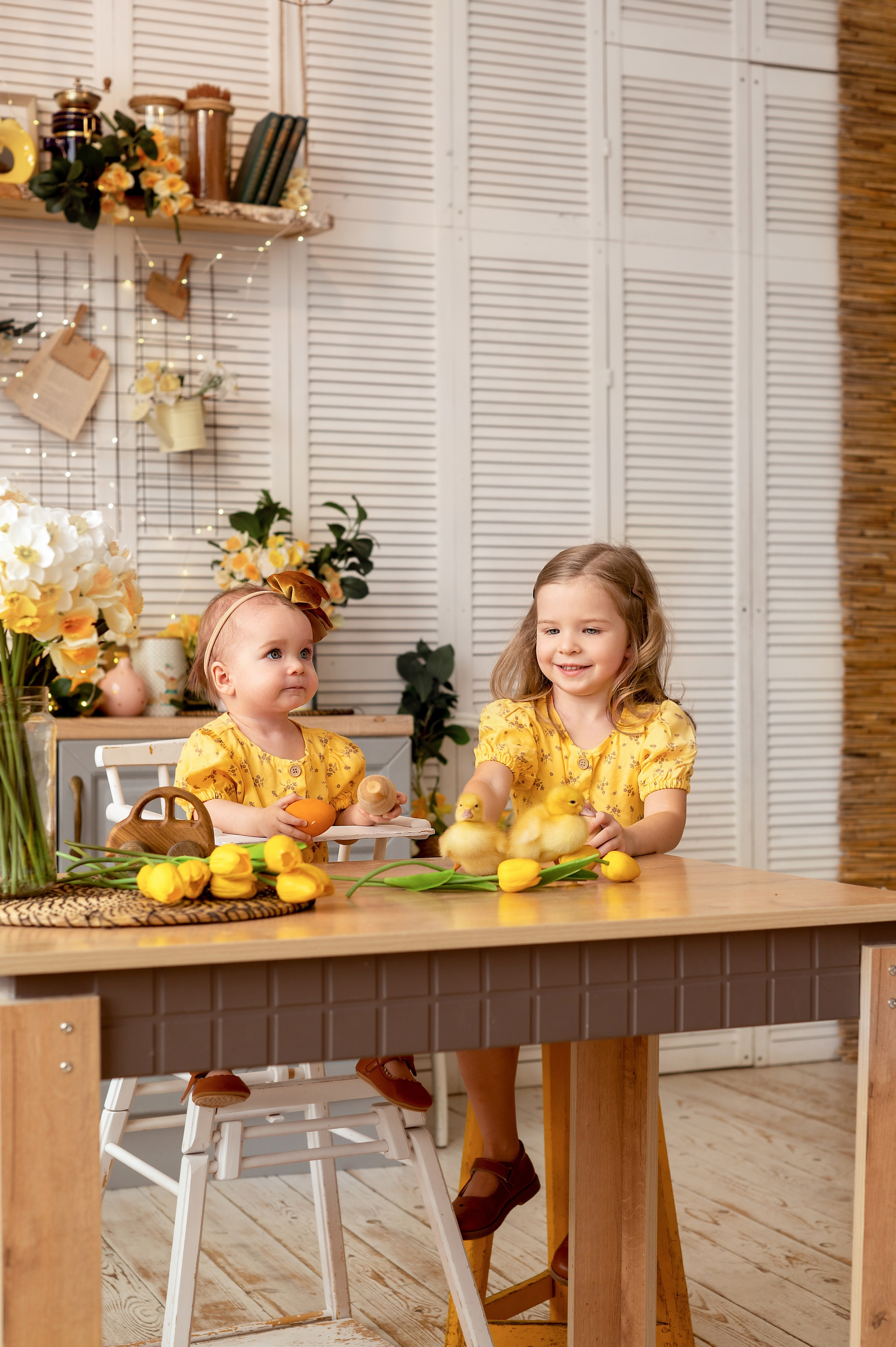 Фотосессия с утятами в Драган студио. Детский и семейный фотограф г. Москва Оксана Катаджи