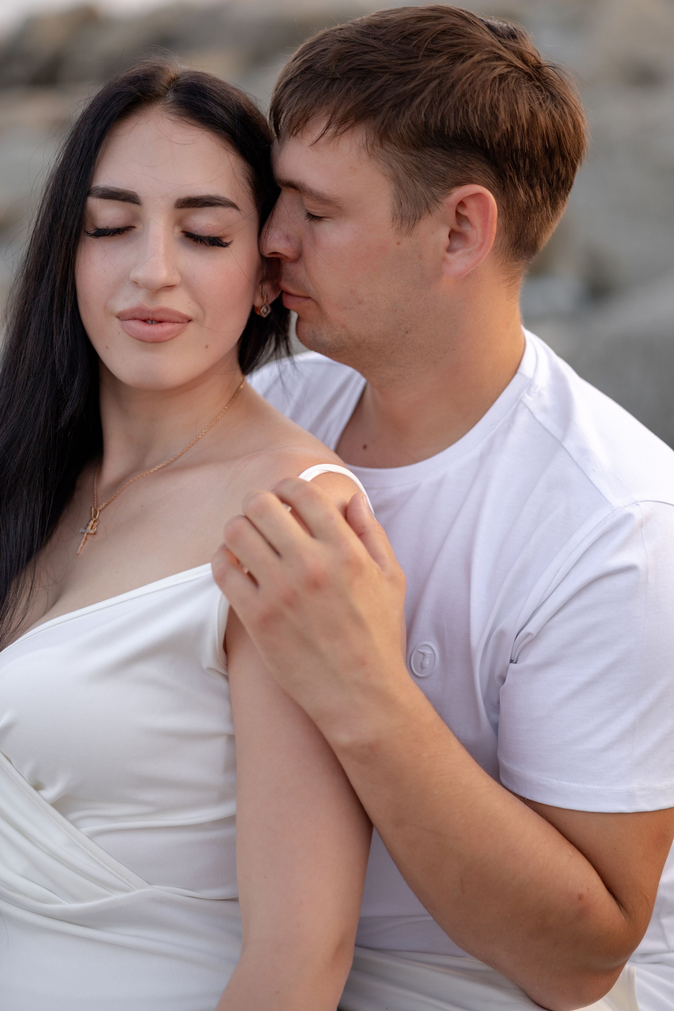 История любви на летнем закате. Семейный и портретный фотограф в Геленджике Любовь Бодрова