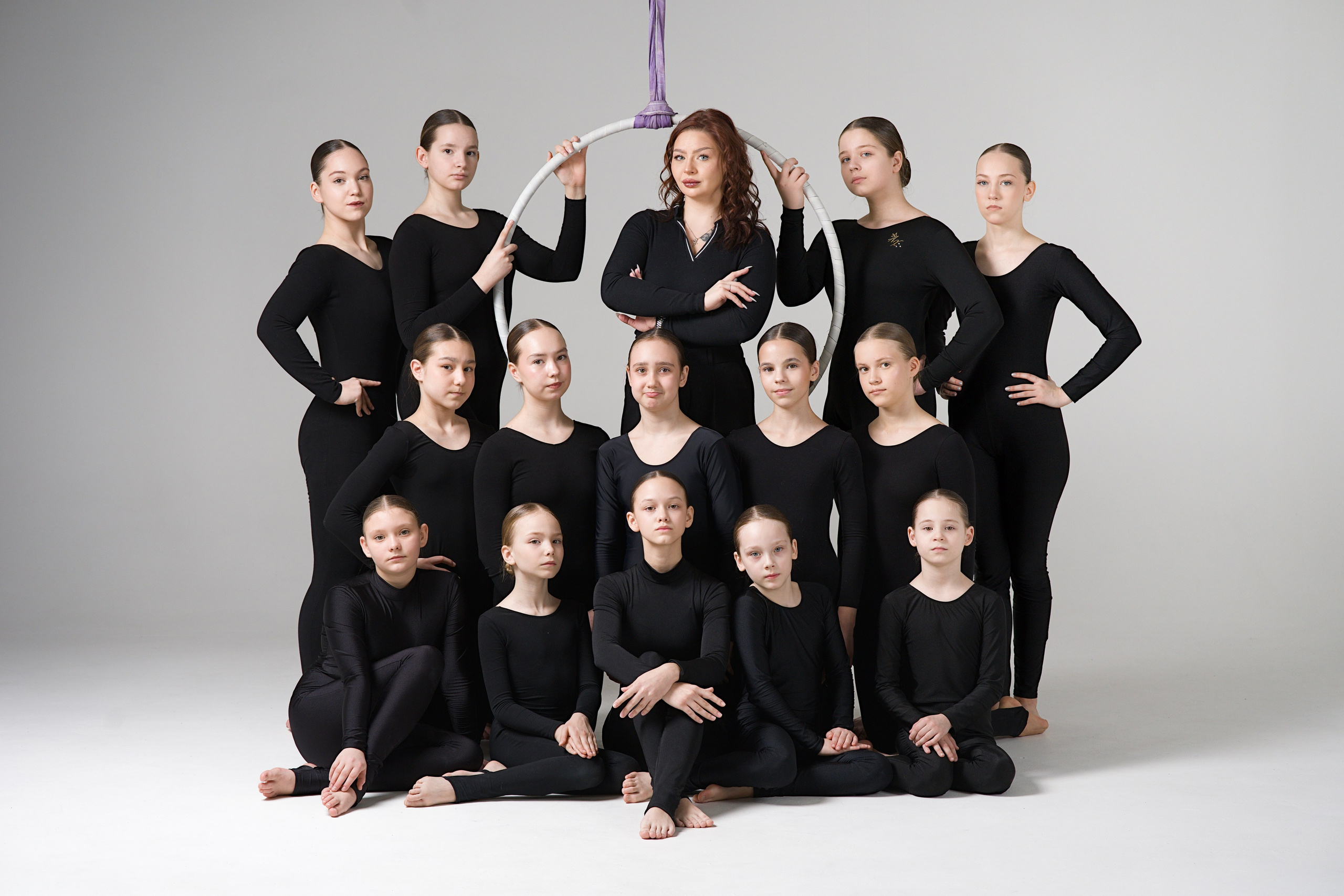 Компактная многоуровневая постановка детского коллектива, слаженность и командный дух