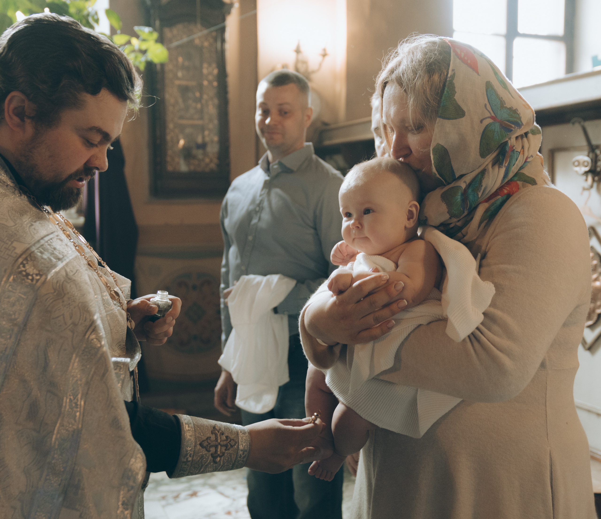 Фотосъемка крещения. Ольга Гагуа. Портретный фотограф. Москва