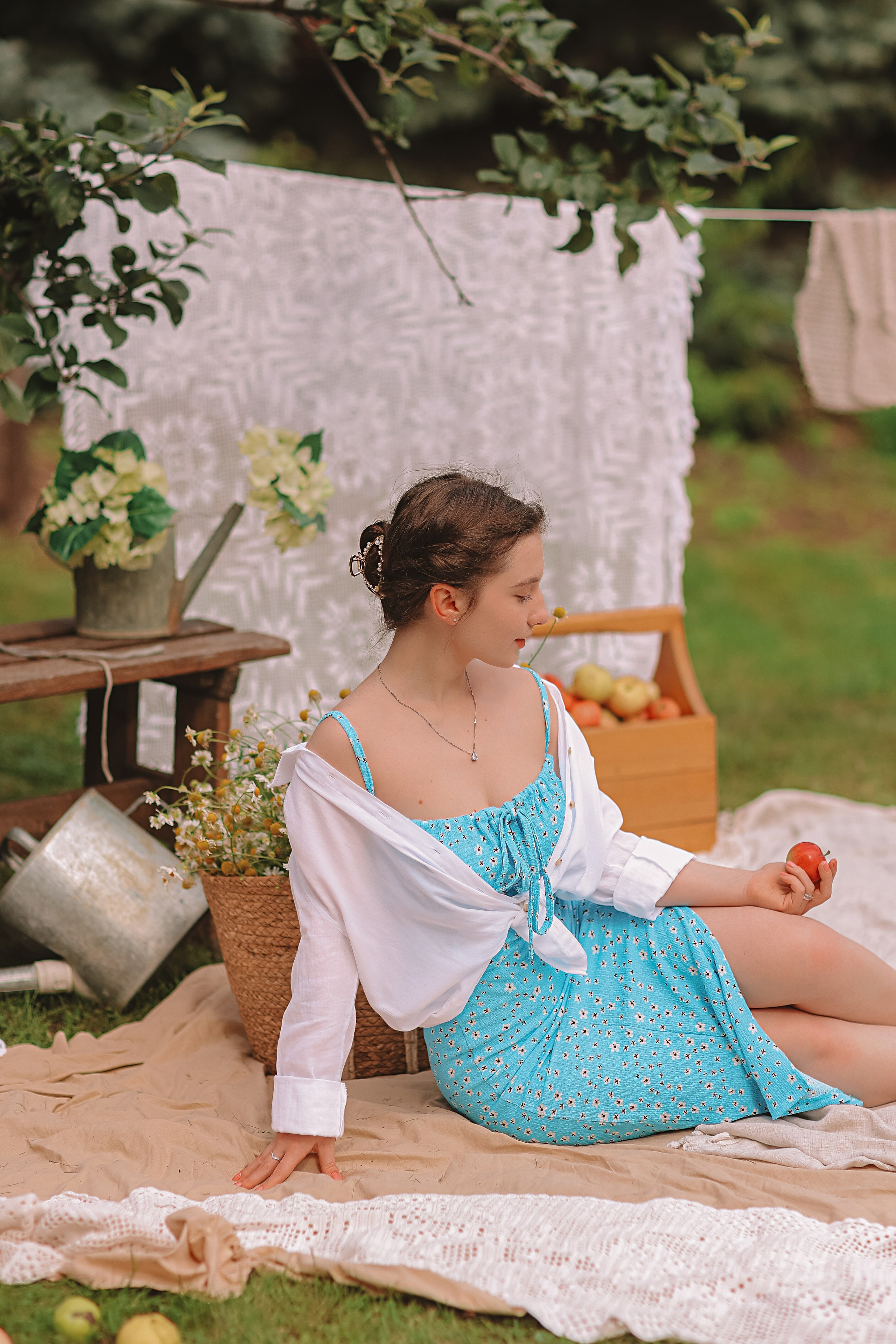 Яблоки. Семейный фотограф Тюмень, фотограф на роды Салмина Мария