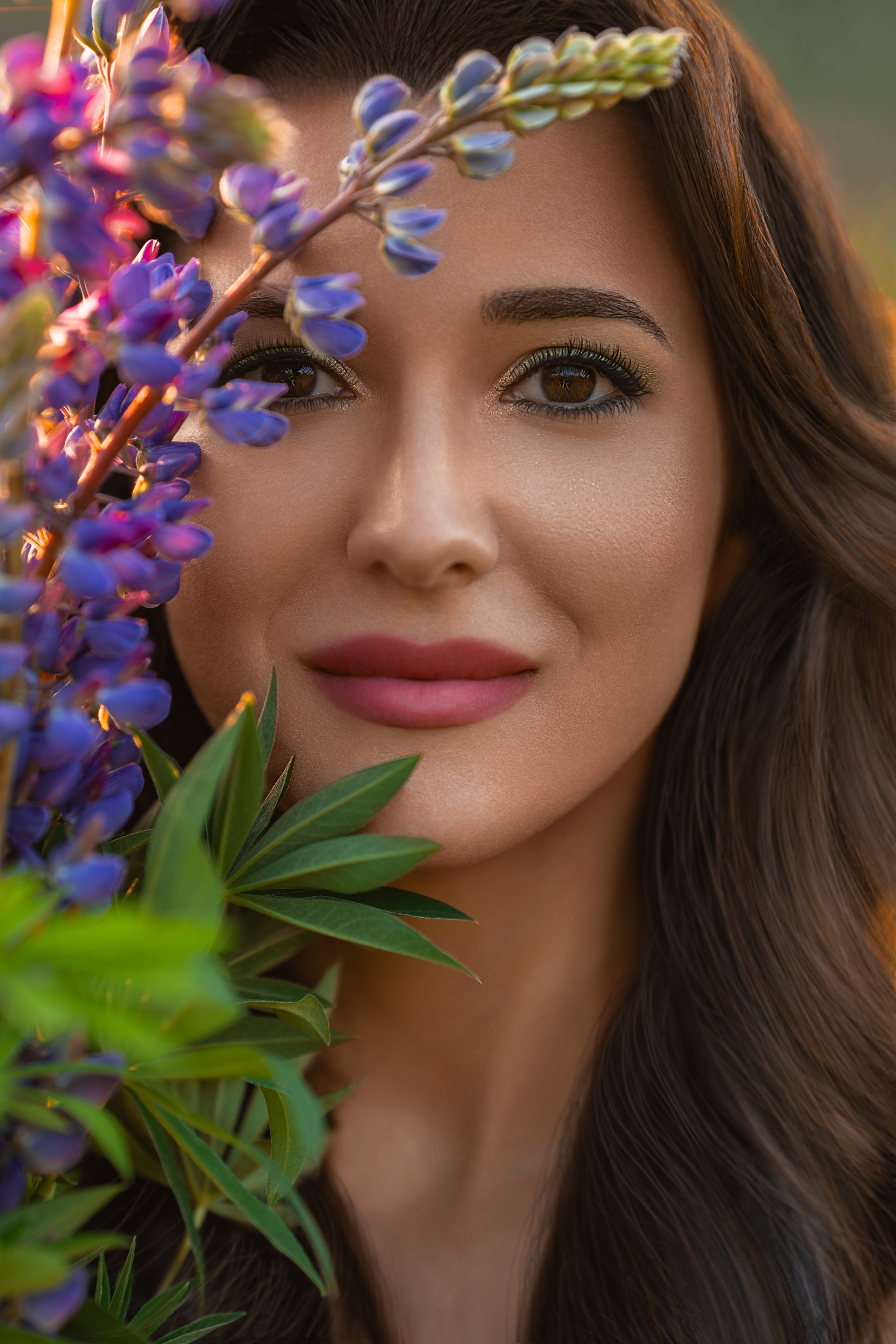 Валерия в люпинах. Семейный и портретный фотограф в Санкт-Петербурге Татьяна Гримоть