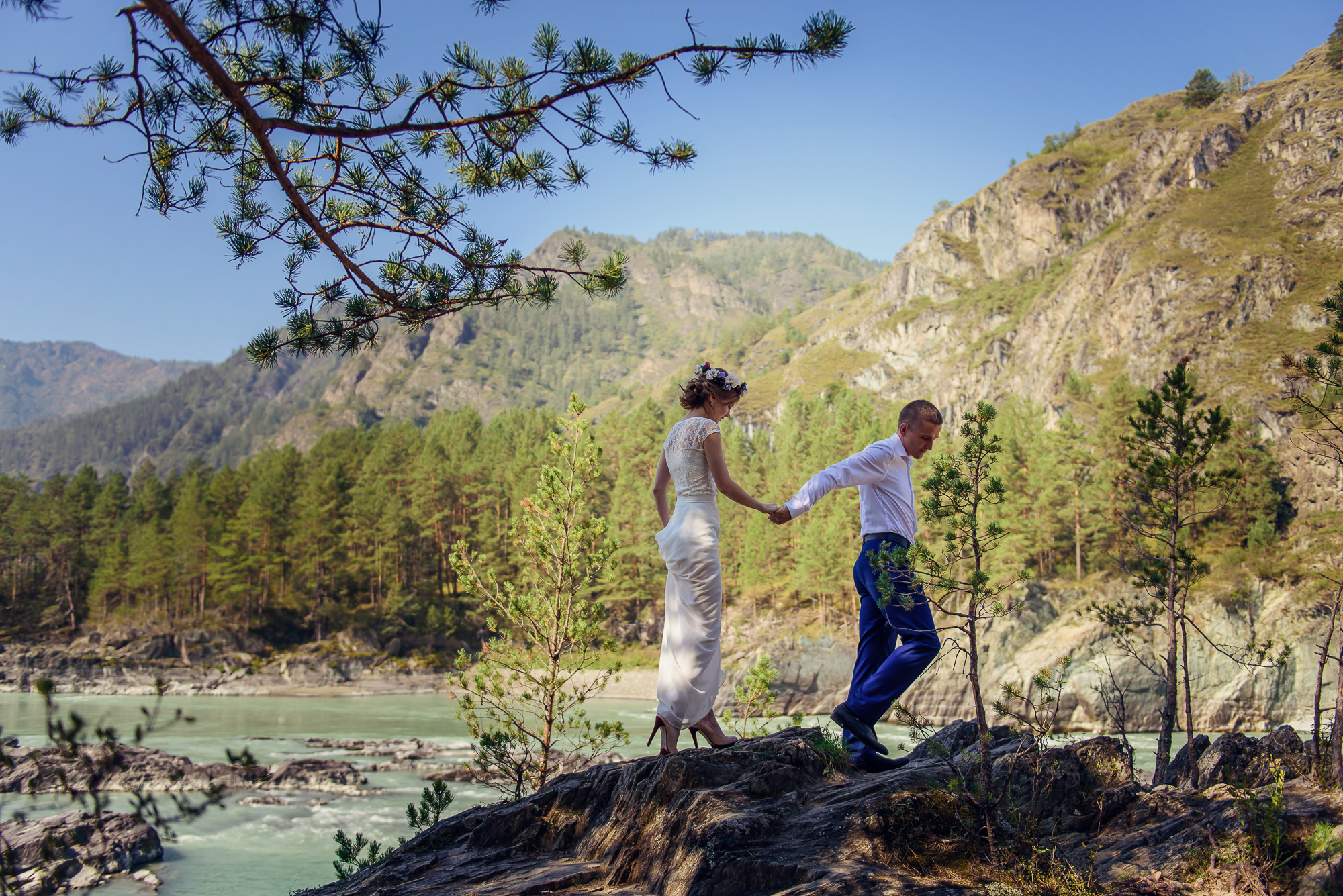 Мария и Данил, свадьба на Алтае. Свадебный и семейный фотограф в Новосибирске Александр Счастный