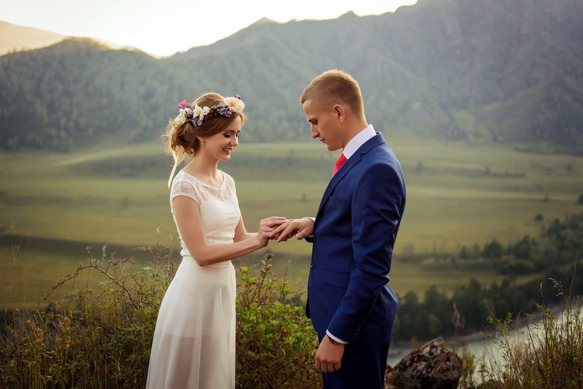 Мария и Данил, свадьба на Алтае. Свадебный и семейный фотограф в Новосибирске Александр Счастный