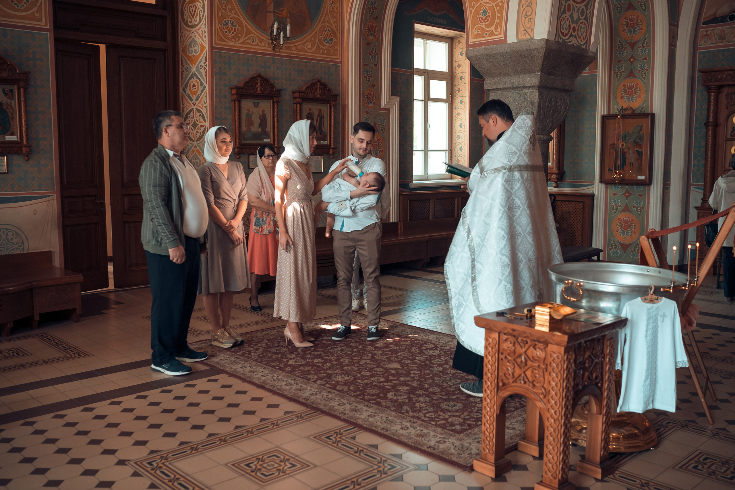 Таинство Крещения Стефана. Фотограф на Крещение и Венчание в Красноярске Рамазанова Юлия