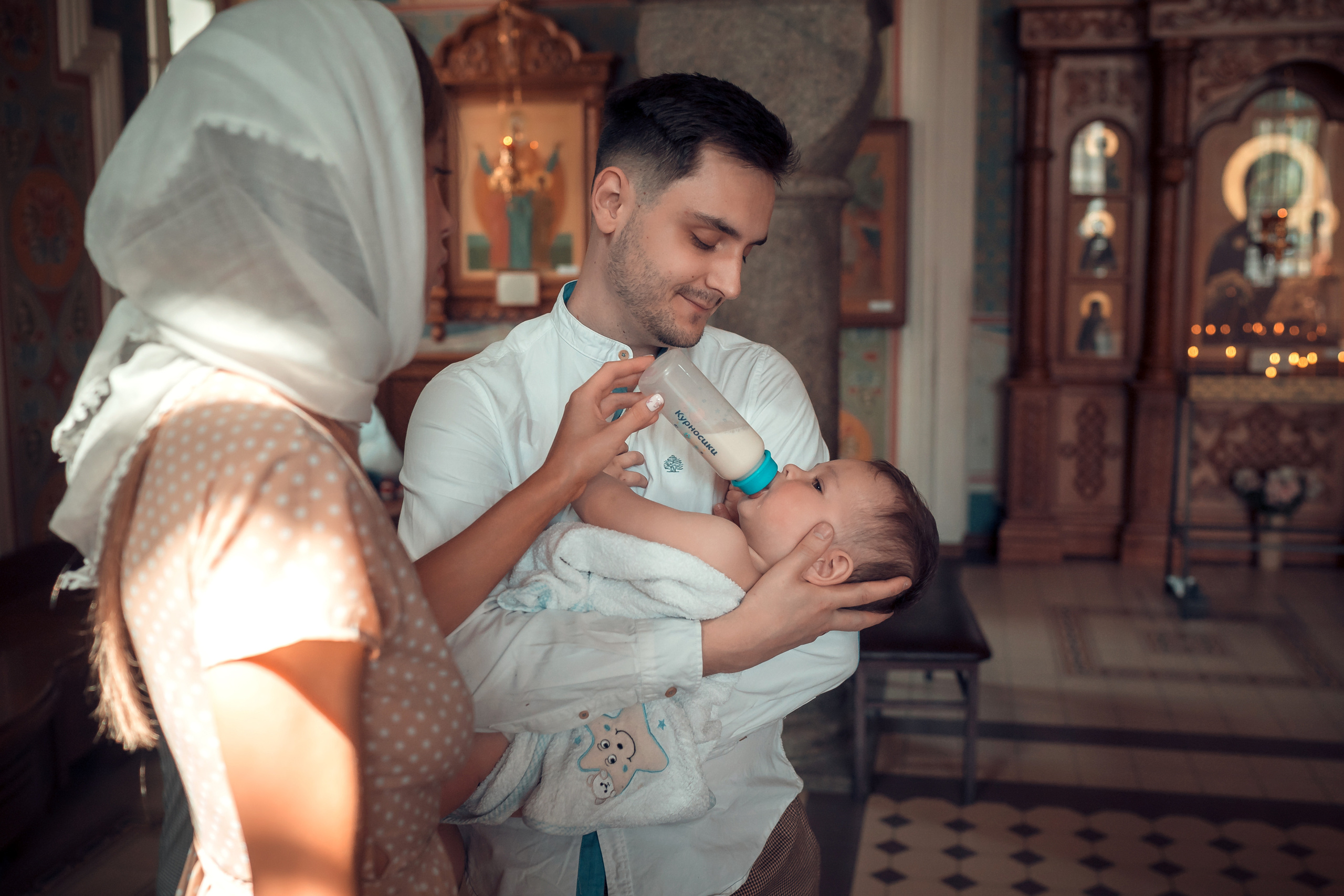 Таинство Крещения Стефана. Фотограф на Крещение и Венчание в Красноярске Рамазанова Юлия