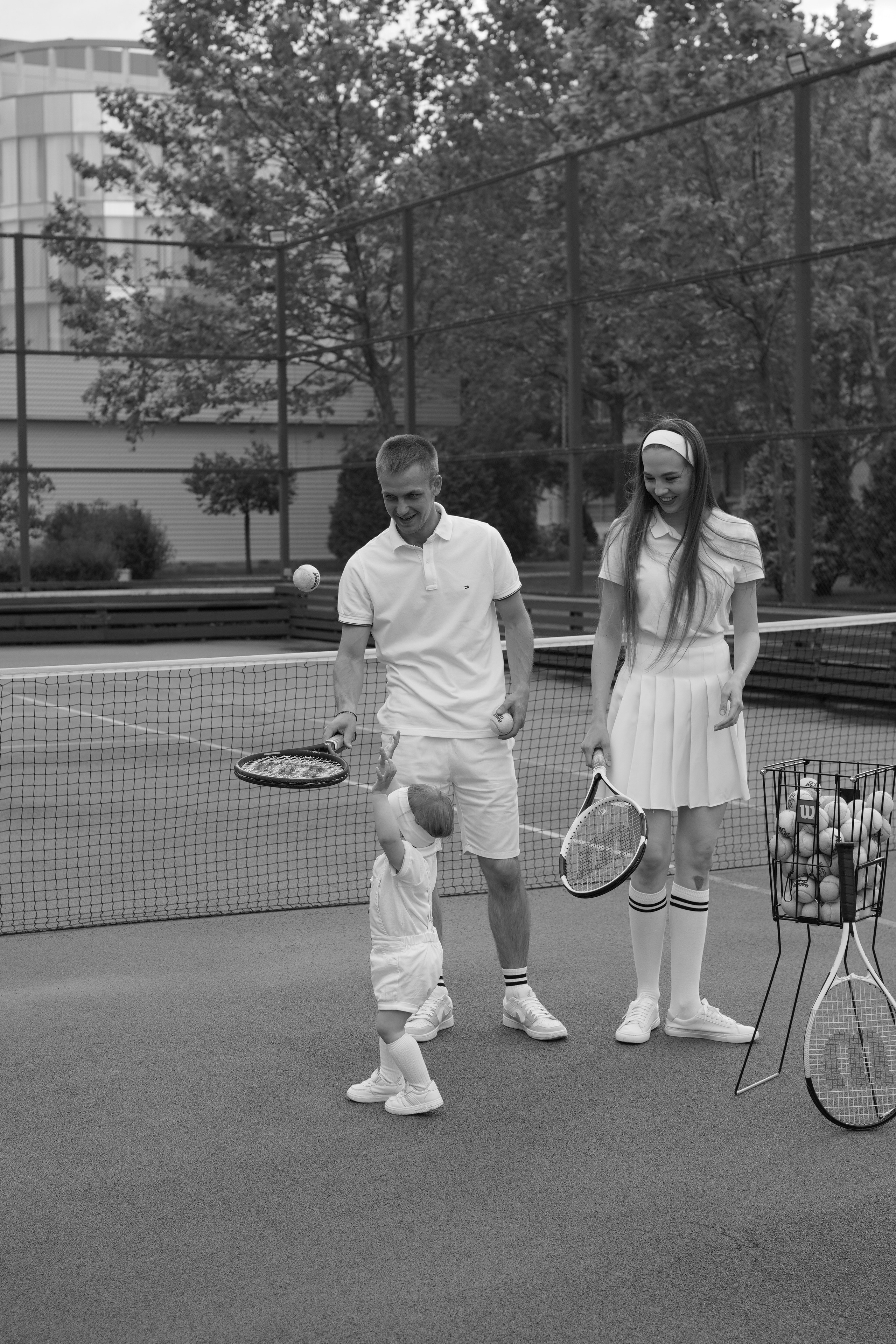 Теннис с семьей. Свадебный и семейный фотограф Афанасьева Анна в Кисловодске