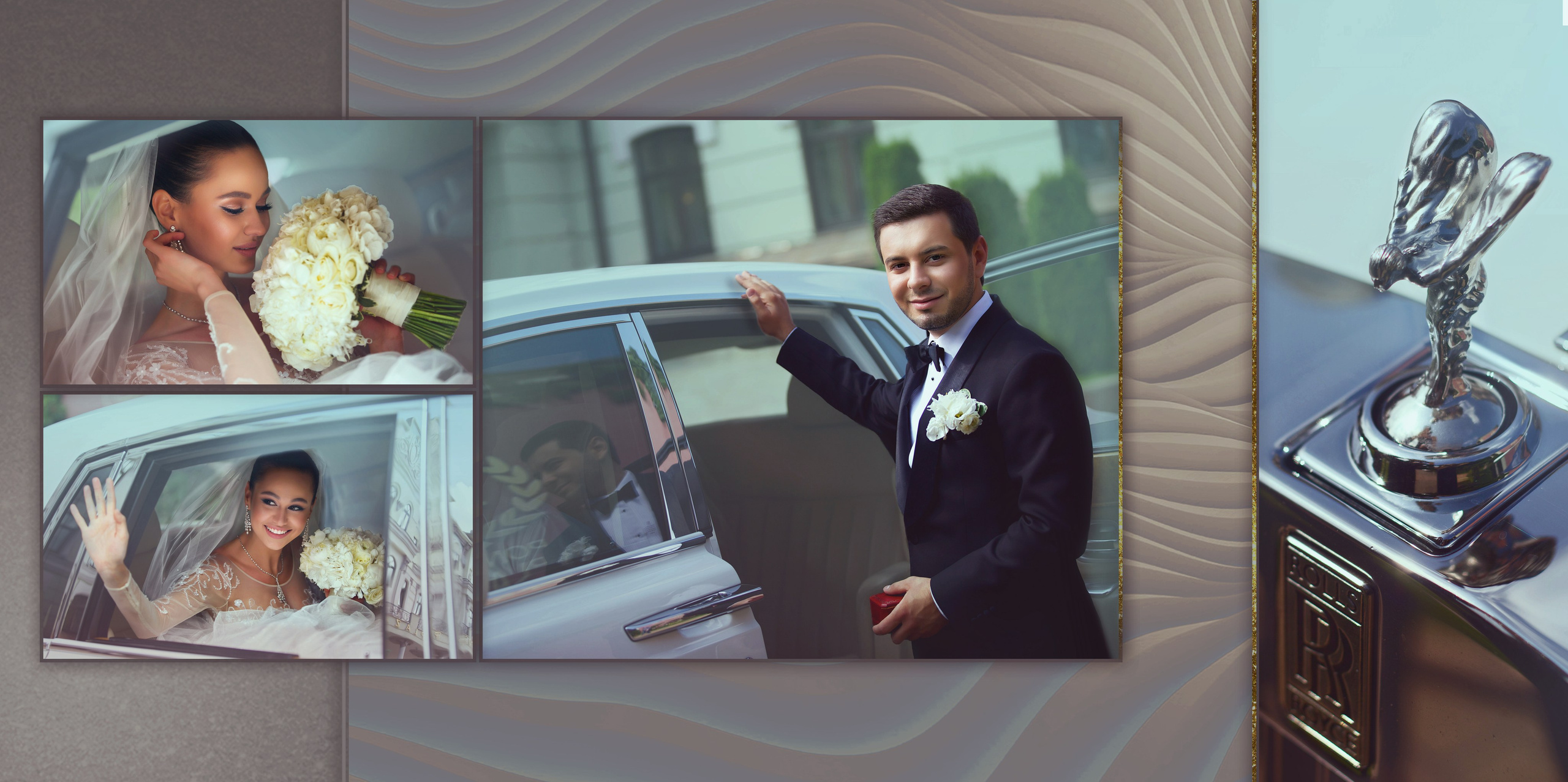 Свадебная фотокнига. Фотограф Кирсанова Наталия. Фотохудожник Наталия Кирсанова