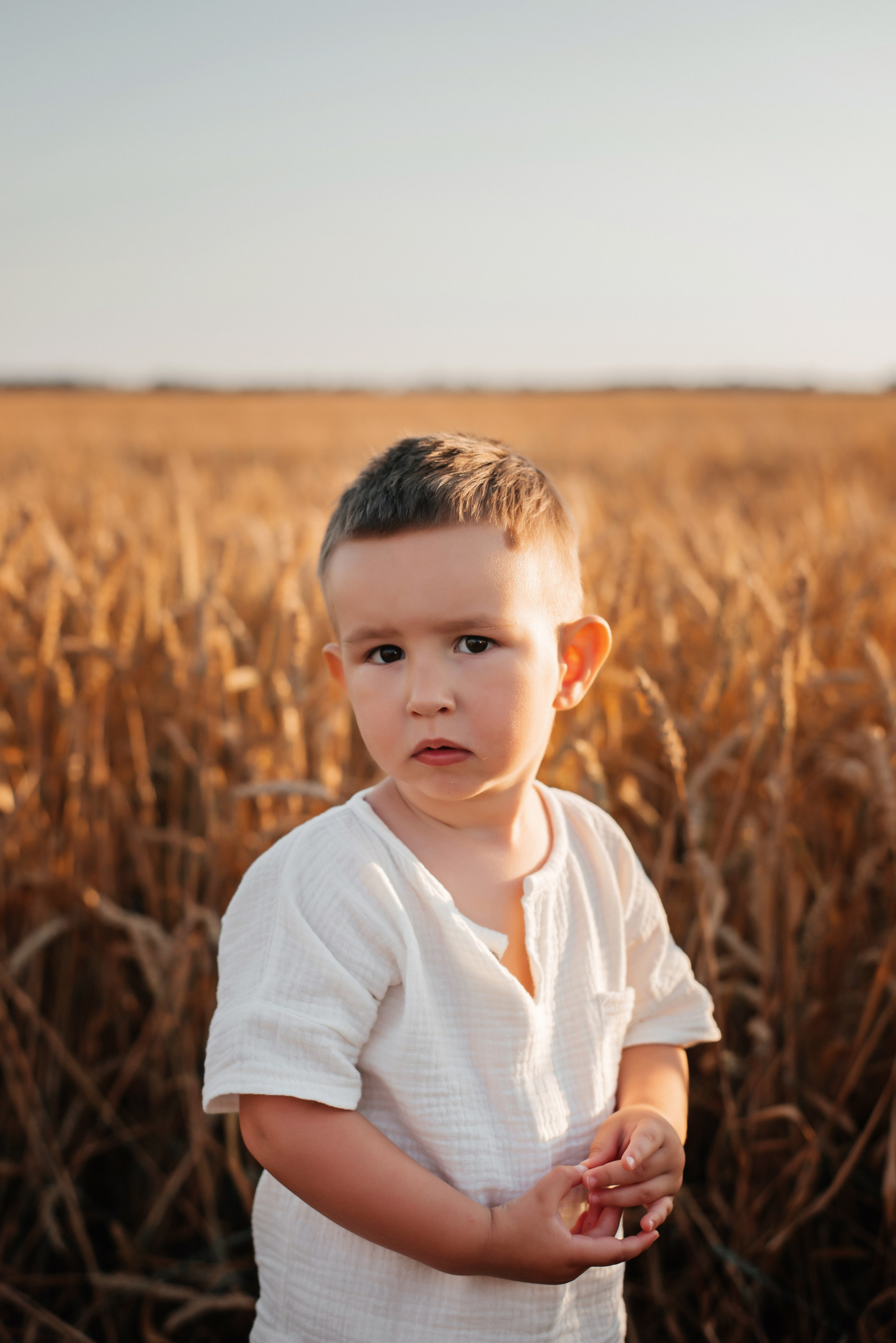 В поле на закате. Детский и семейный фотограф выпускной альбом Приморско-Ахтарск