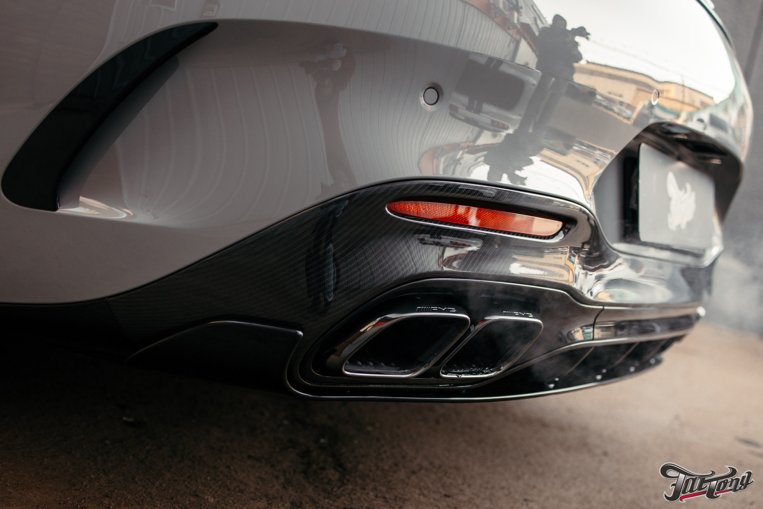 Mercedes SL63 amg классический карбон глянцевых элементов кузова. DeLorein