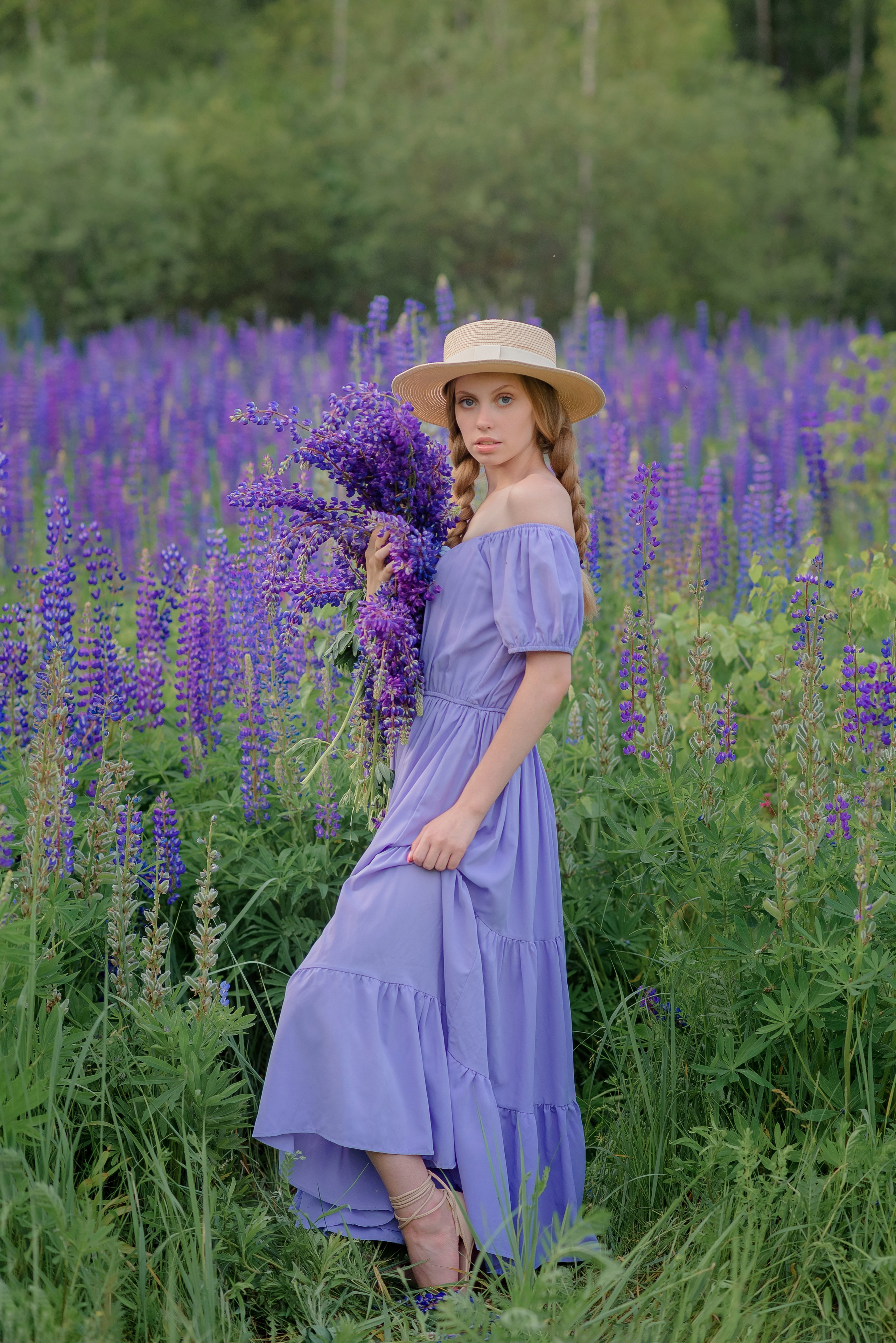 Люпиновое поле. Семейный фотограф в Рязани Мария Ермакова