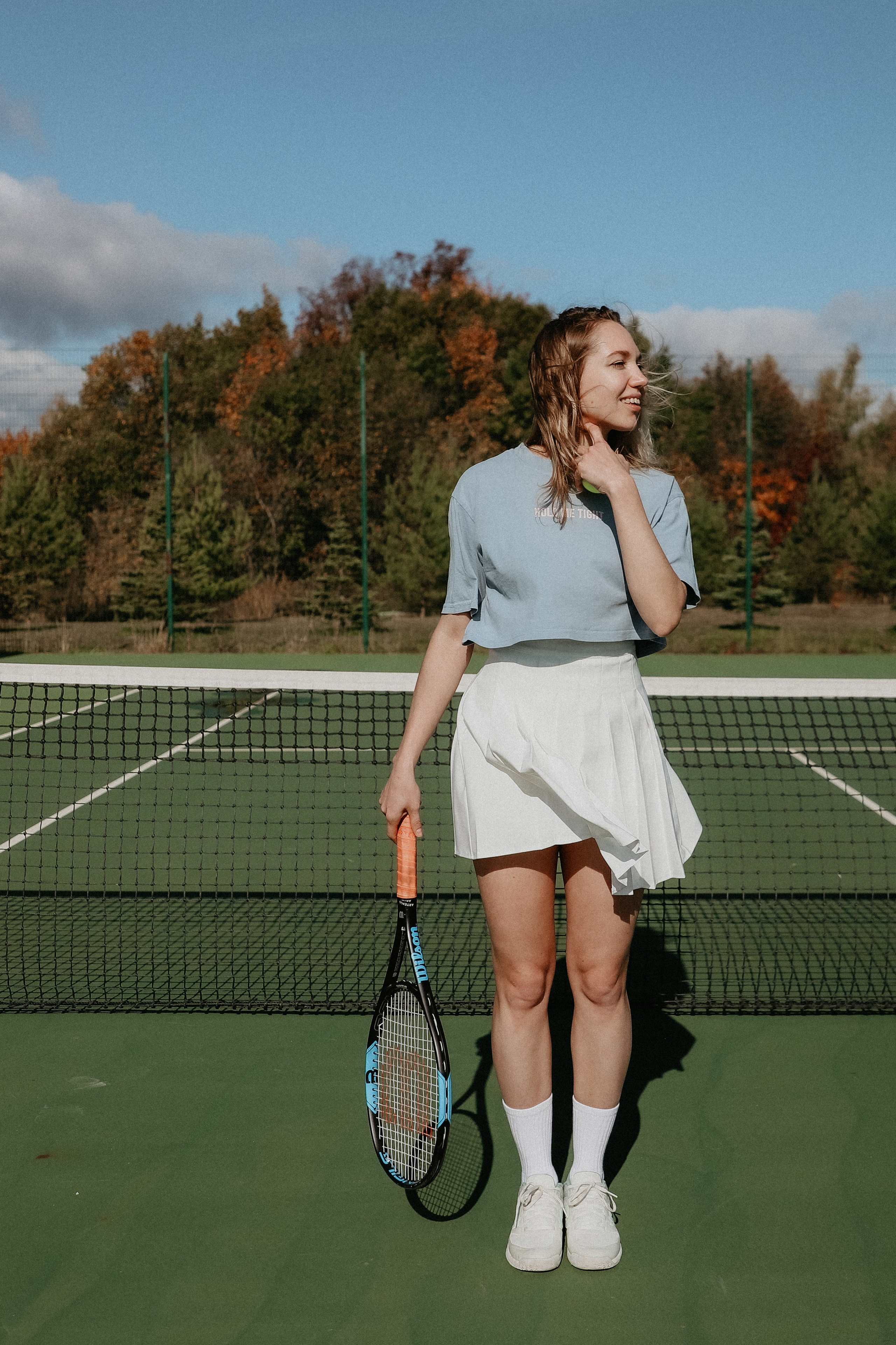 Фотосессия Марии на теннисном корте. Фотограф Иннополис Казань