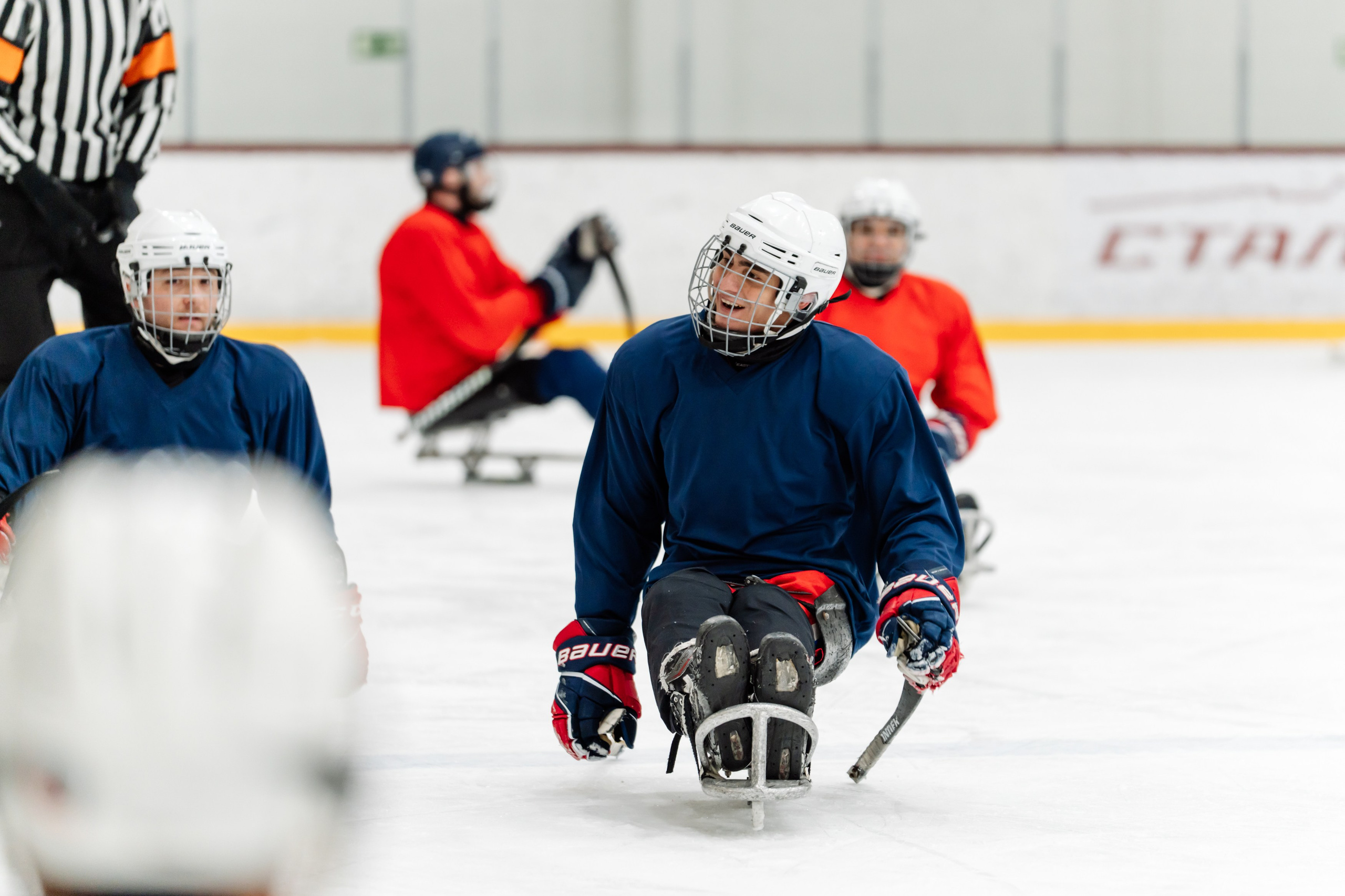Игра в следж хоккей приуроченная 23.02.26 в арене Сталкер