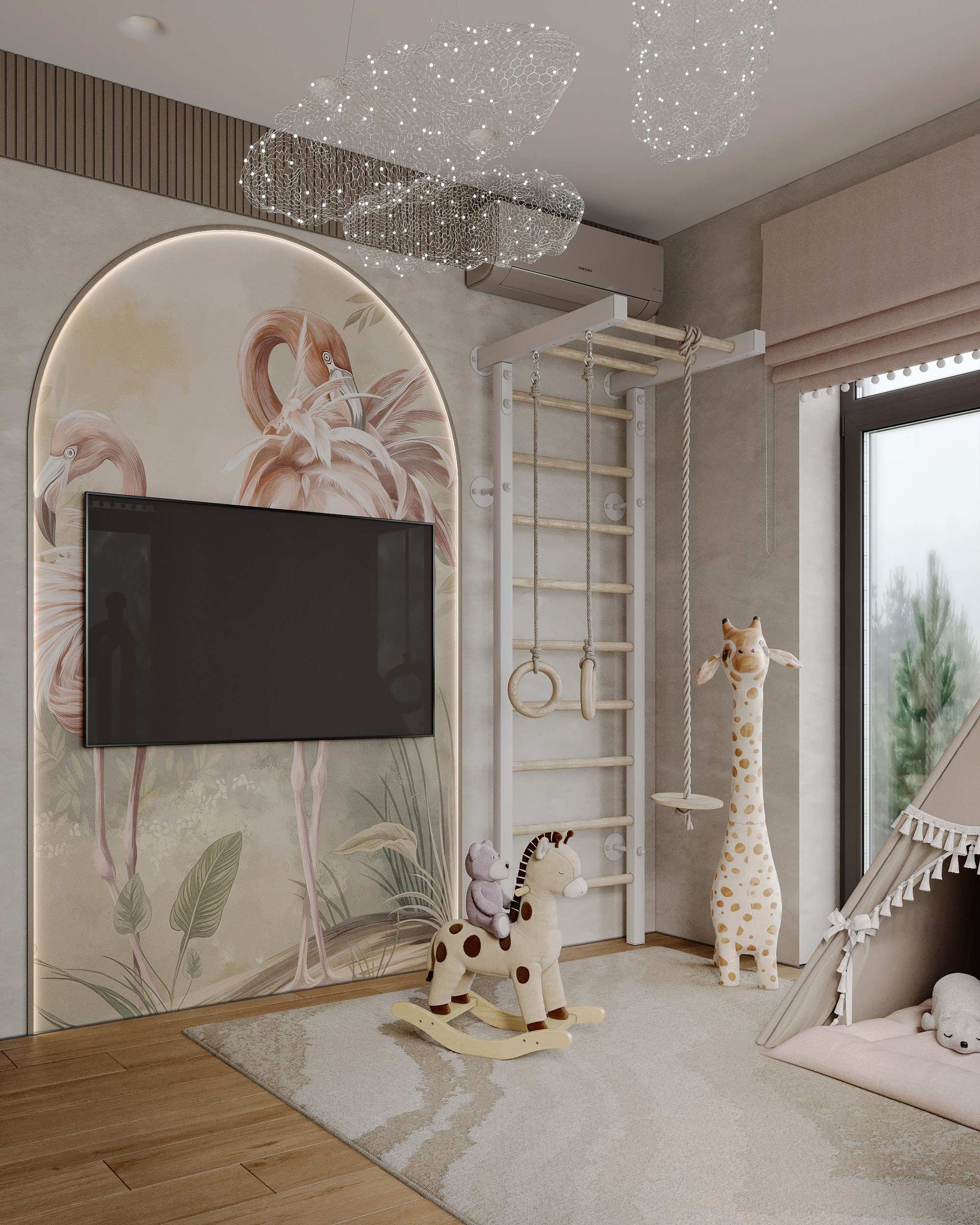 Визуализация загородного дома (интерьерная). Королёва Анастасия | 3D визуализатор