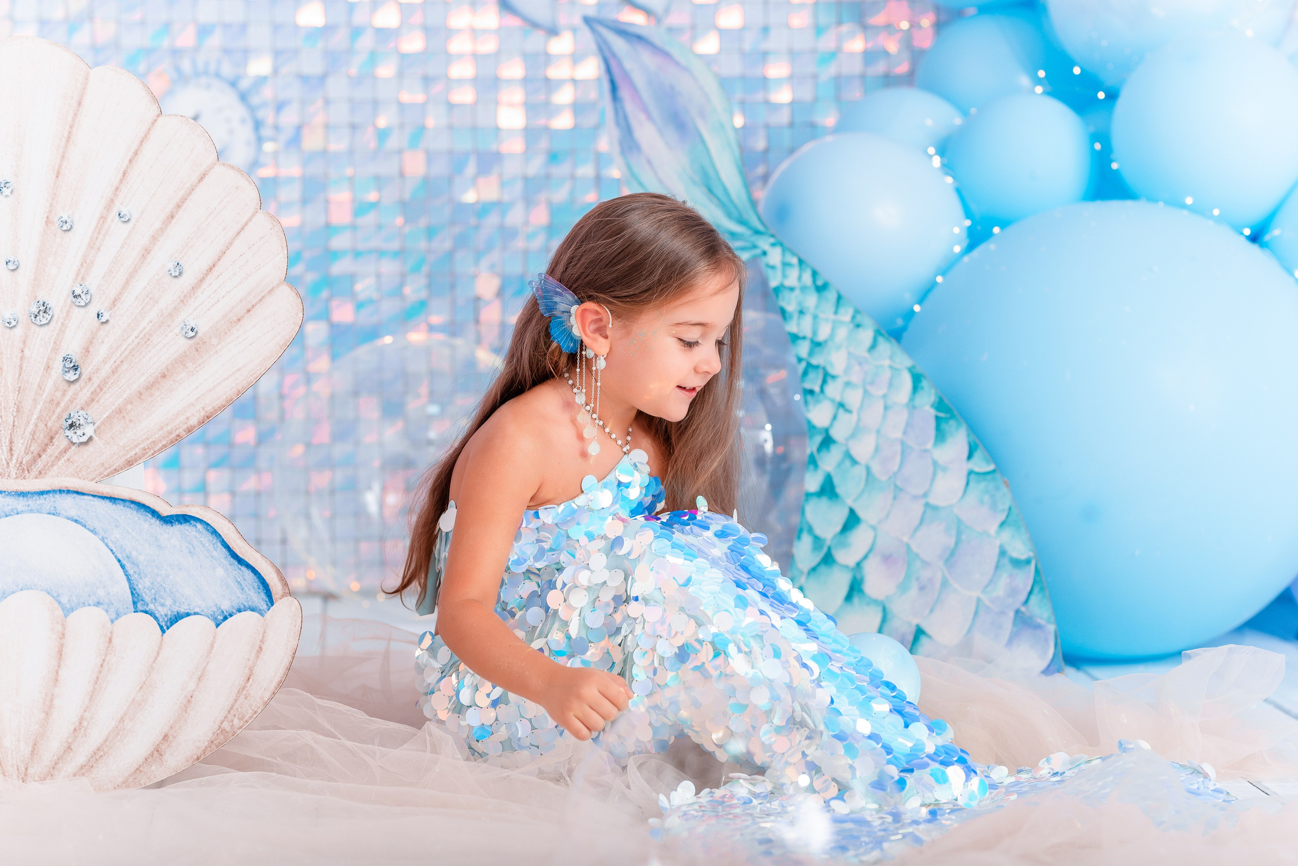 Детский фотопроект «Русалочка». Детский студийный фотограф Сочи