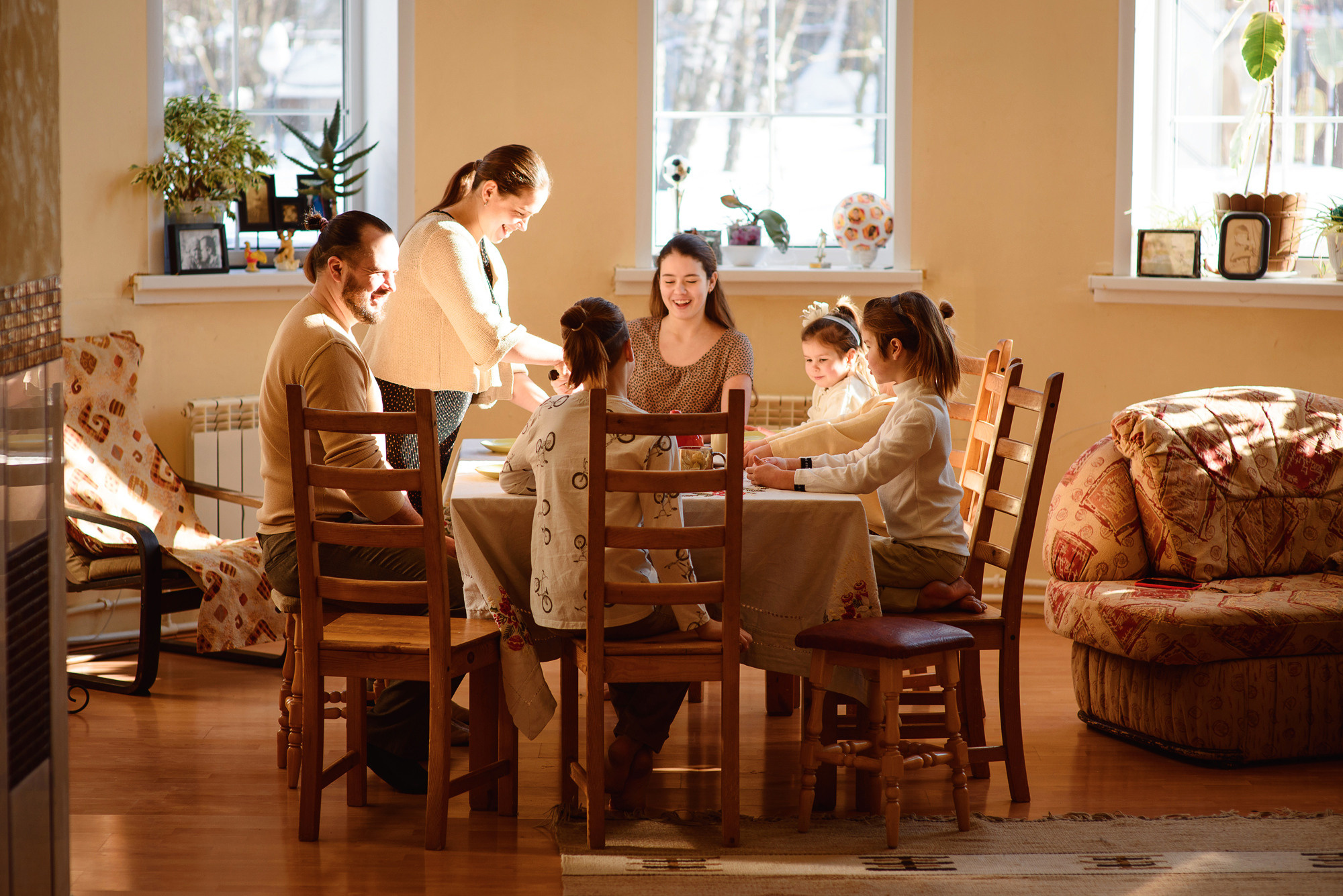 Домашняя съемка для семьи Семиных. Семейный и женский фотограф Красноярск Екатерина Пусенкова