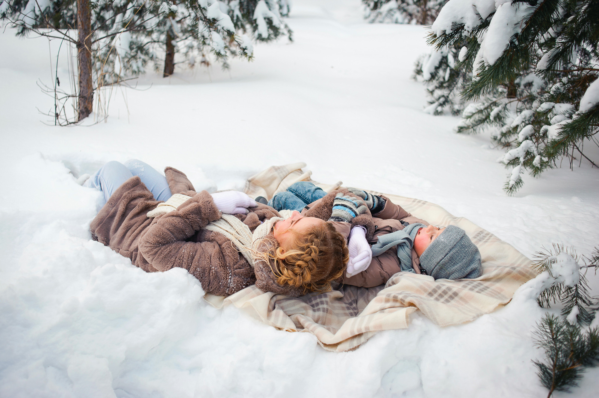 Зимняя прогулка в парке. Семейный и женский фотограф Красноярск Екатерина Пусенкова