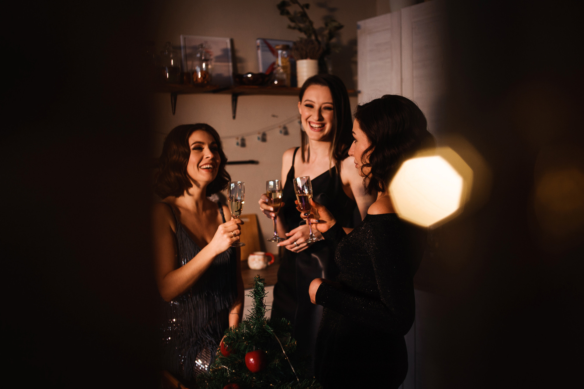 Новогодний девичник в студии. Семейный и женский фотограф Красноярск Екатерина Пусенкова
