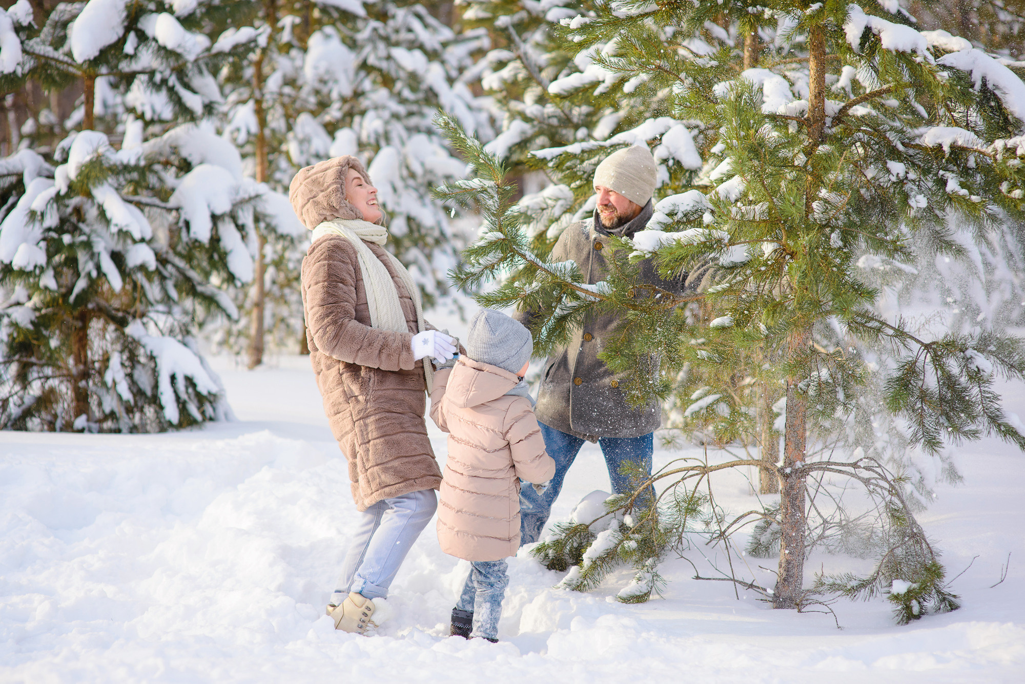 Зимняя прогулка в парке. Семейный и женский фотограф Красноярск Екатерина Пусенкова