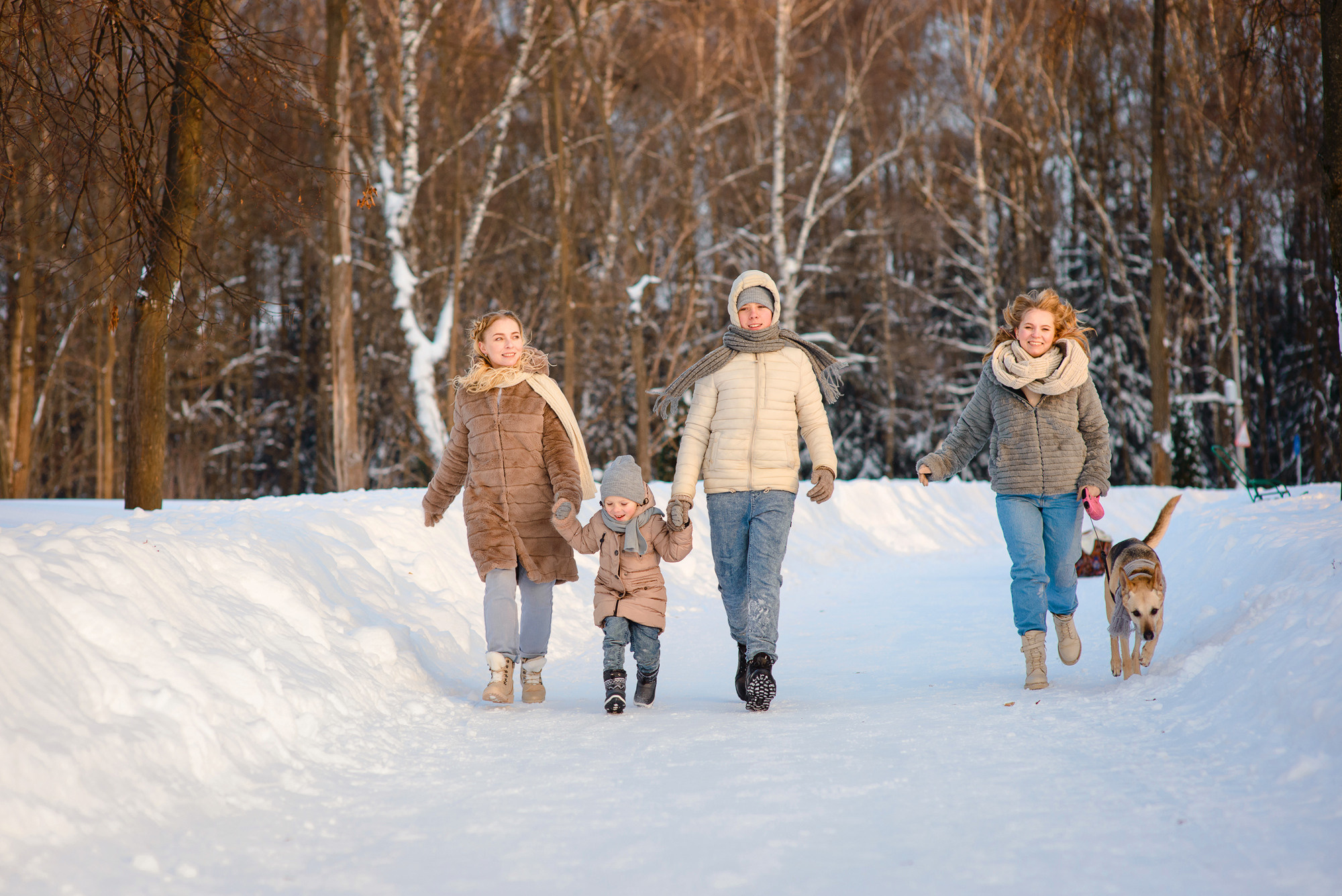 Зимняя прогулка в парке. Семейный и женский фотограф Красноярск Екатерина Пусенкова