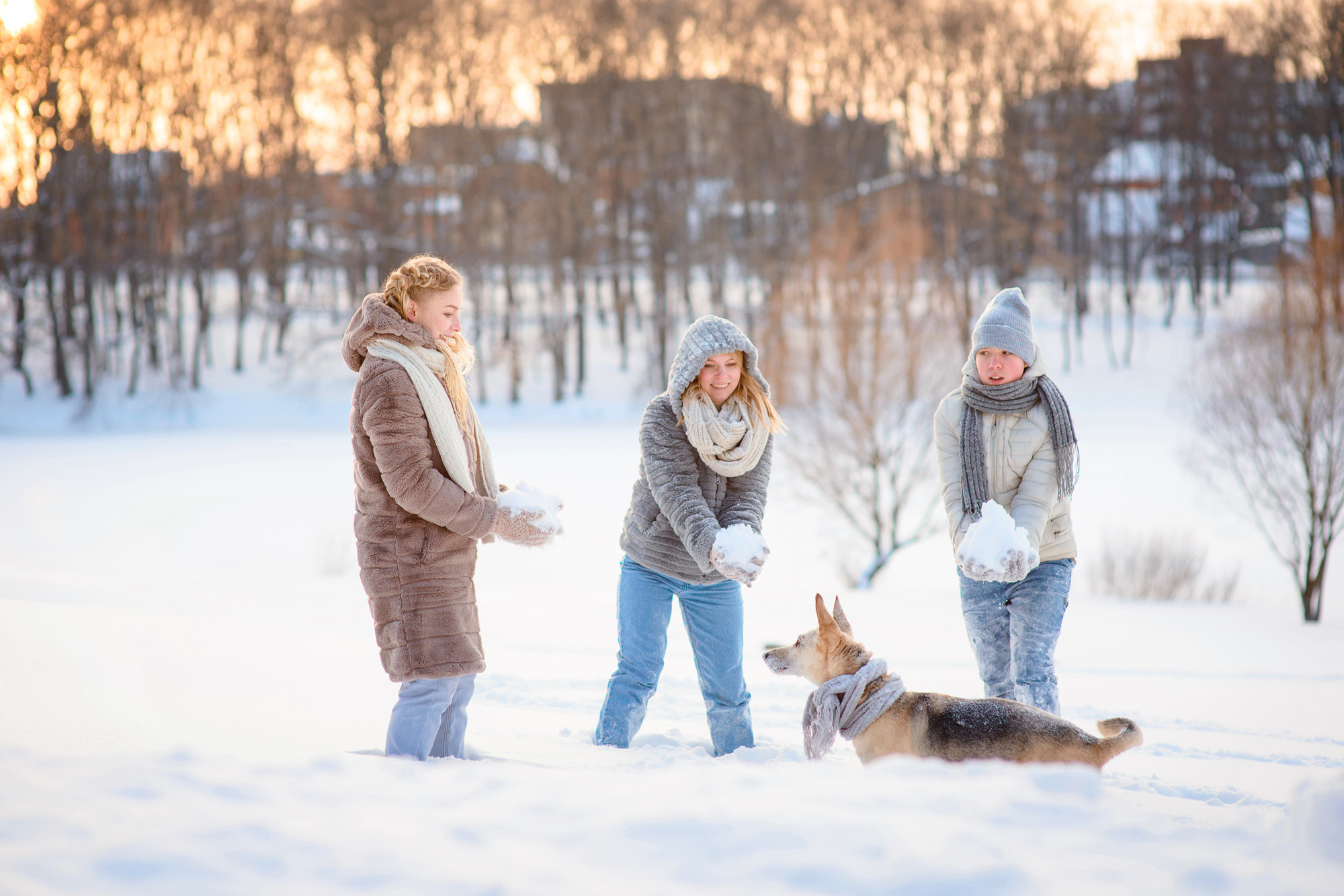 Зимняя прогулка в парке. Семейный и женский фотограф Красноярск Екатерина Пусенкова