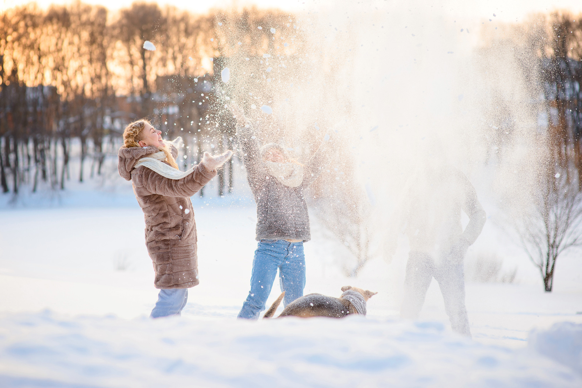 Зимняя прогулка в парке. Семейный и женский фотограф Красноярск Екатерина Пусенкова