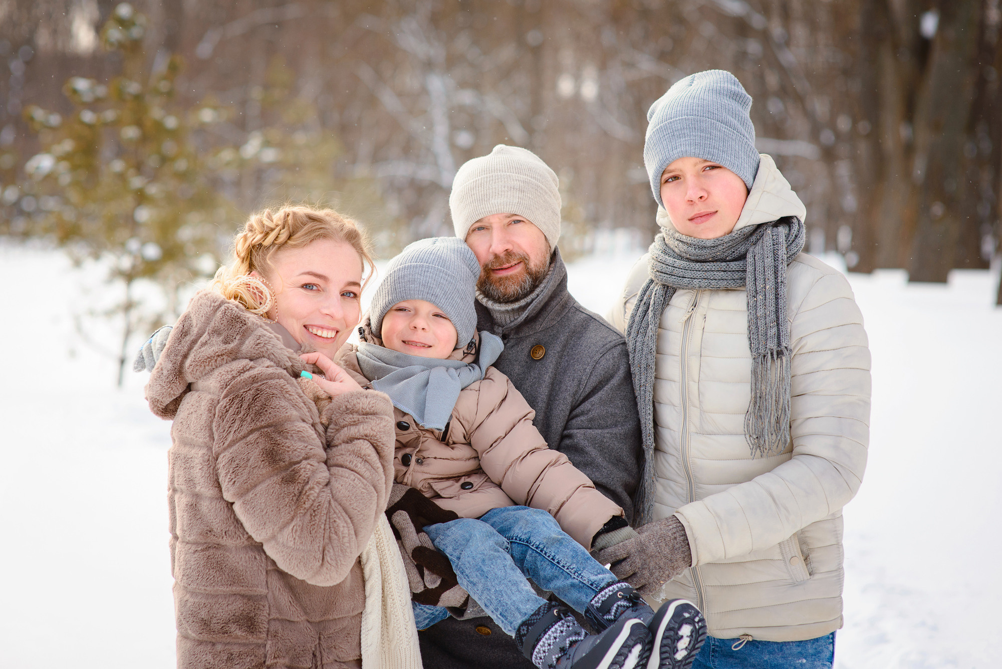 Зимняя прогулка в парке. Семейный и женский фотограф Красноярск Екатерина Пусенкова