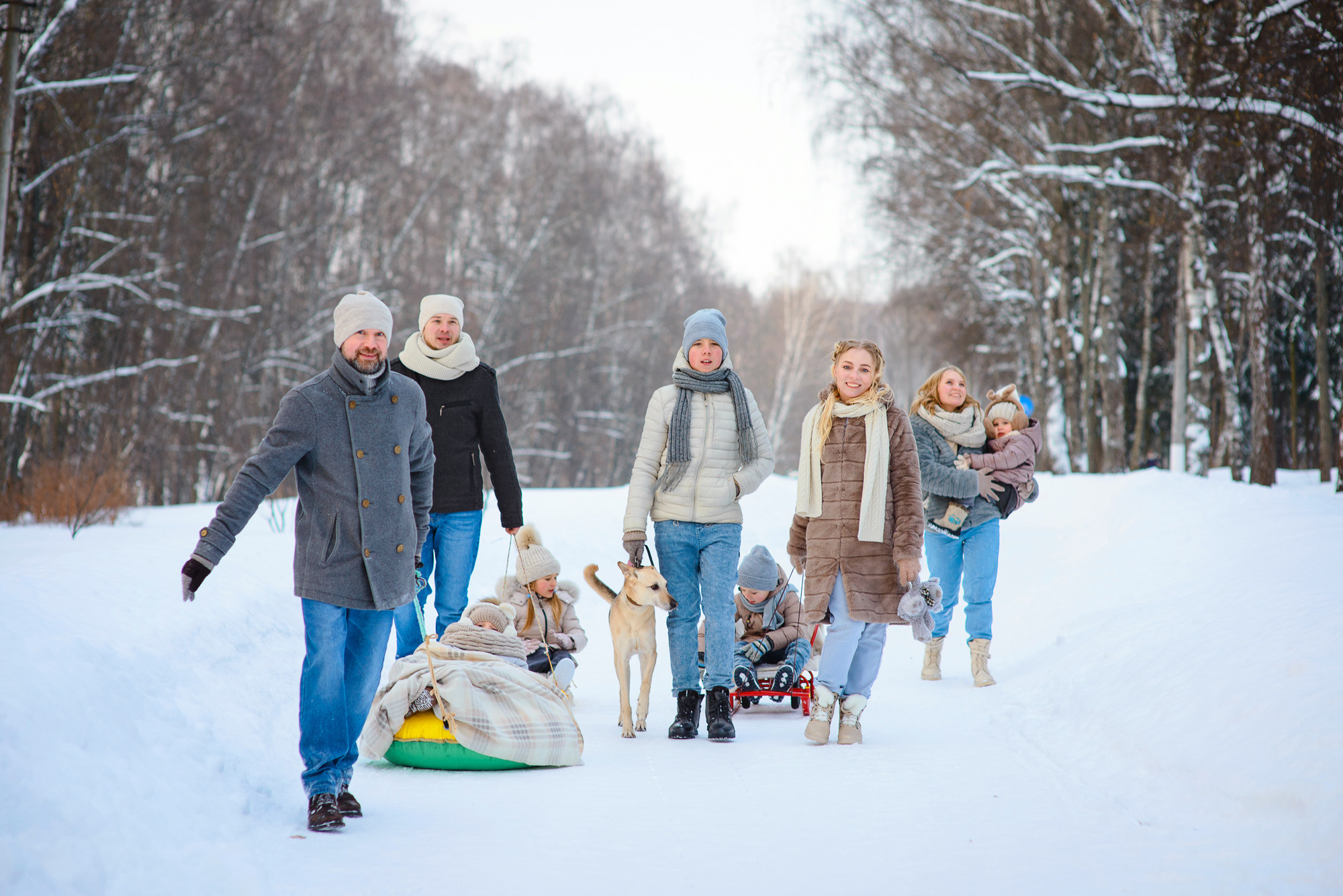 Зимняя прогулка в парке. Семейный и женский фотограф Красноярск Екатерина Пусенкова