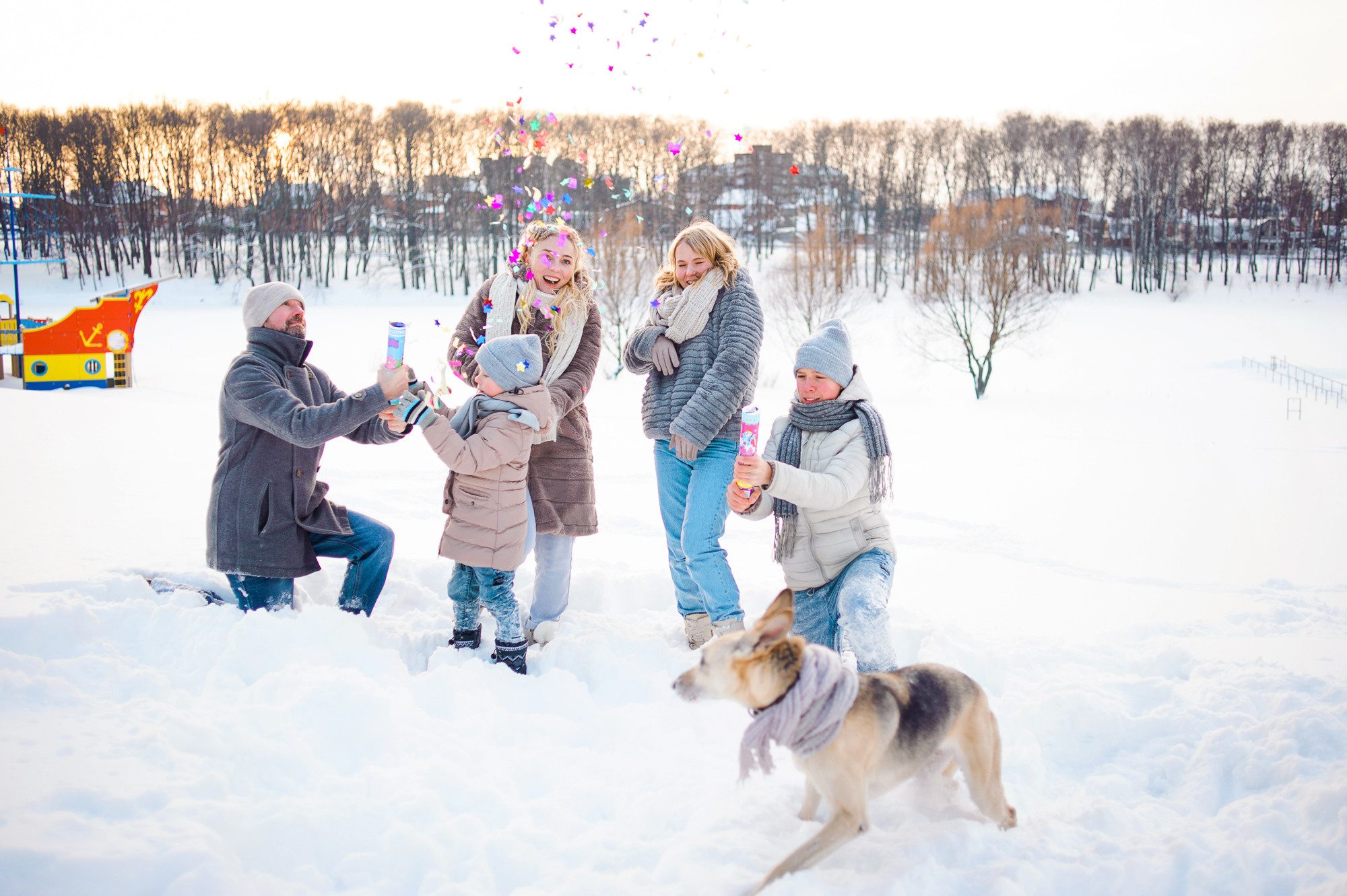 Зимняя прогулка в парке. Семейный и женский фотограф Красноярск Екатерина Пусенкова