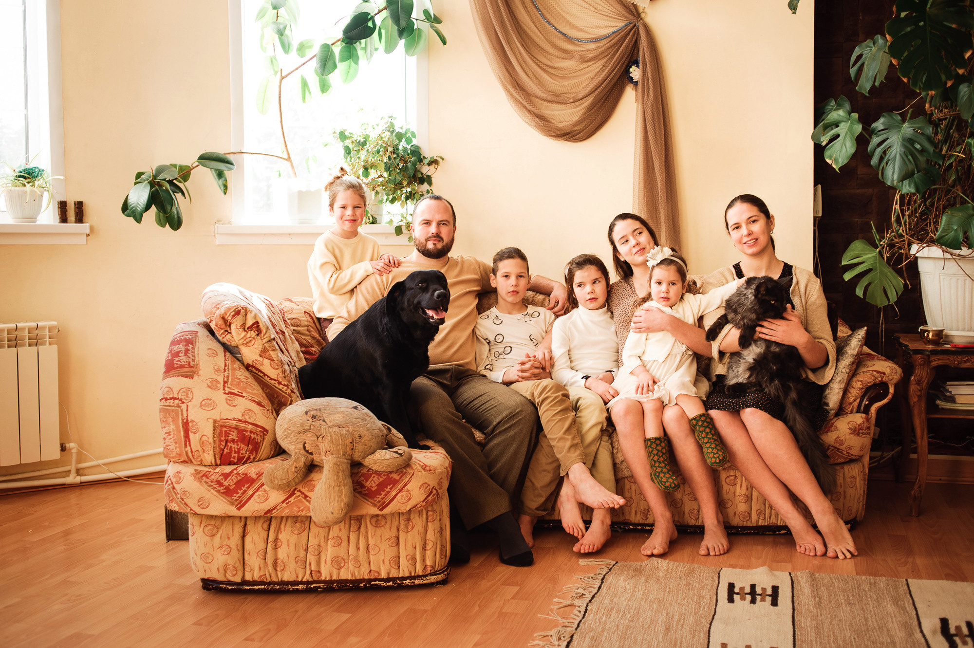 Домашняя съемка для семьи Семиных. Семейный и женский фотограф Красноярск Екатерина Пусенкова