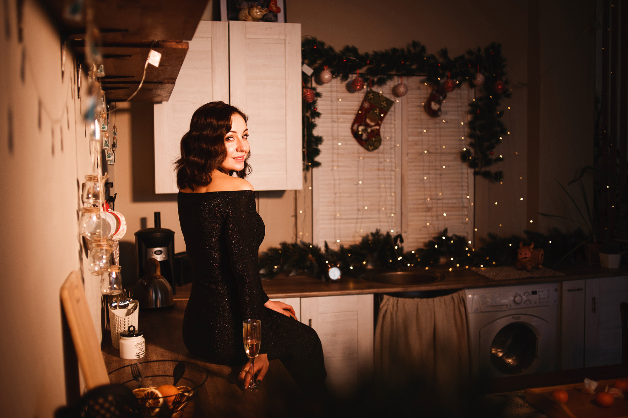 Новогодний девичник в студии. Семейный и женский фотограф Красноярск Екатерина Пусенкова