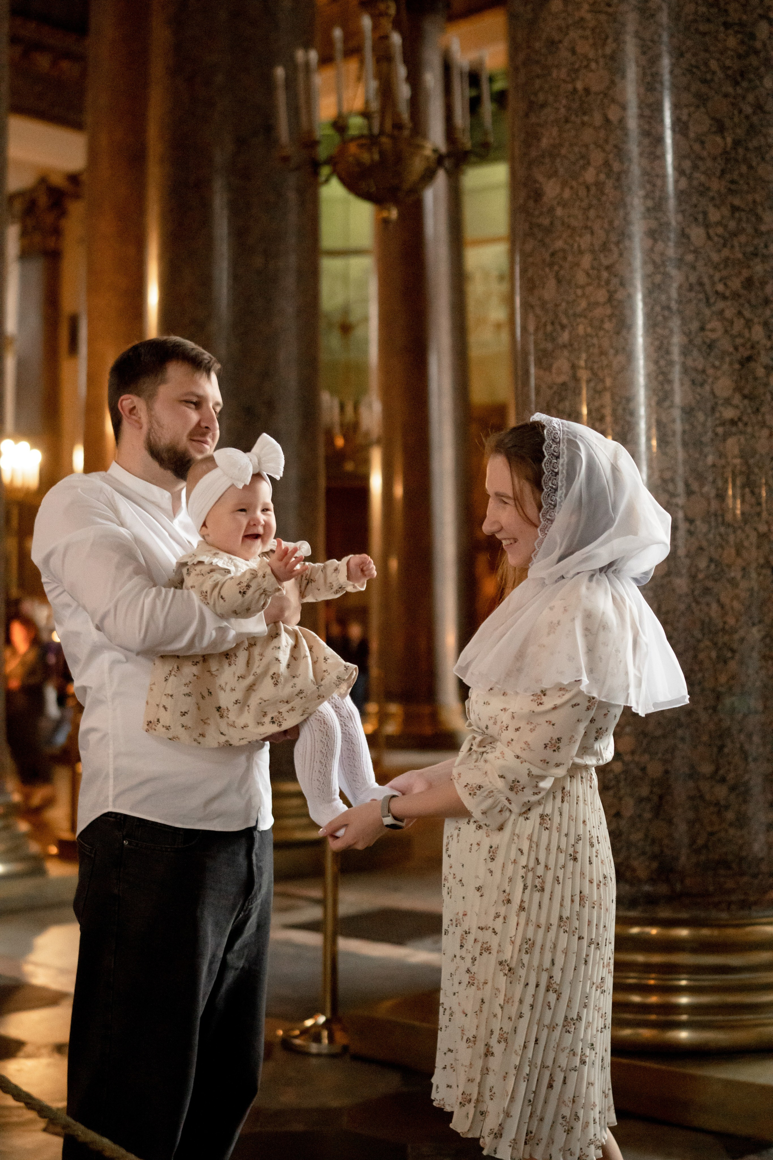Съёмка Таинства Крещения в Казанском соборе. Семейный фотограф и видеограф Алёна Ким