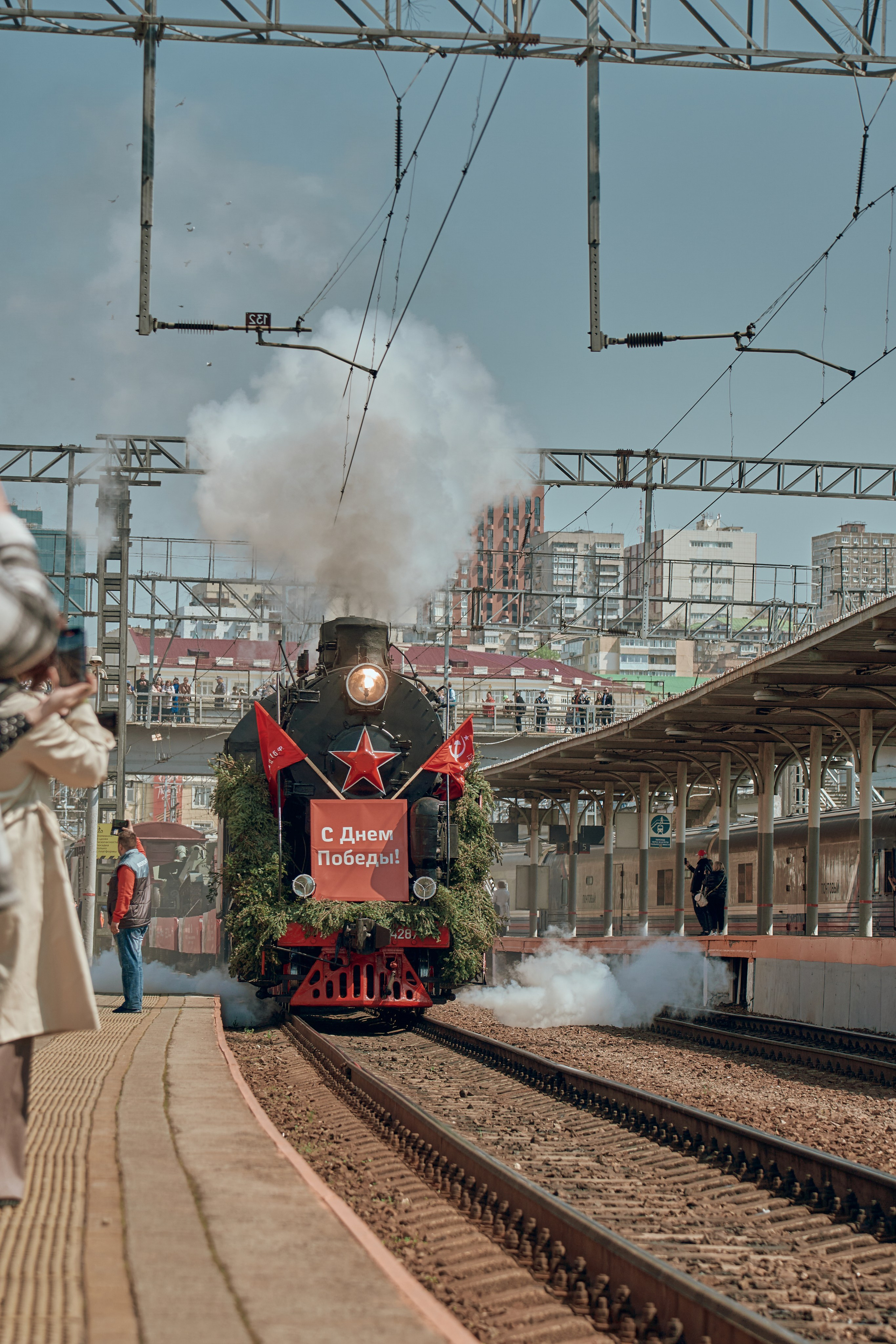 Поезд Победы!. Фотограф во Владивостоке