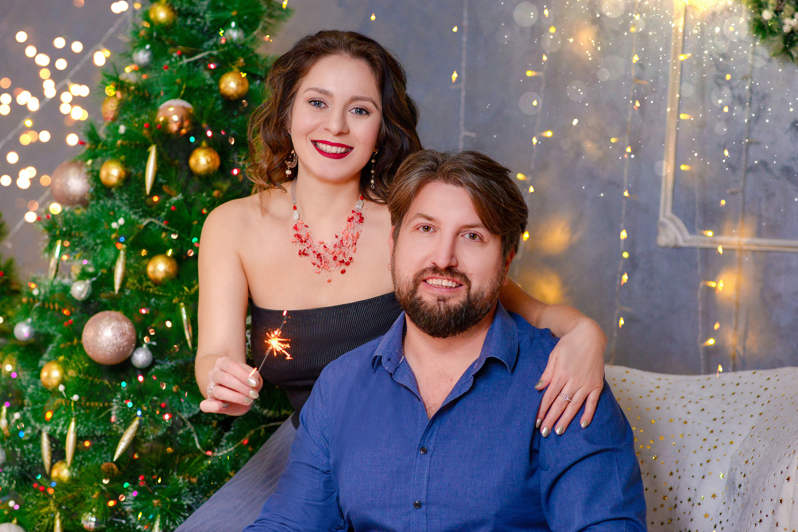 Новогодняя фотосъёмка в студии. Женский, семейный и детский фотограф