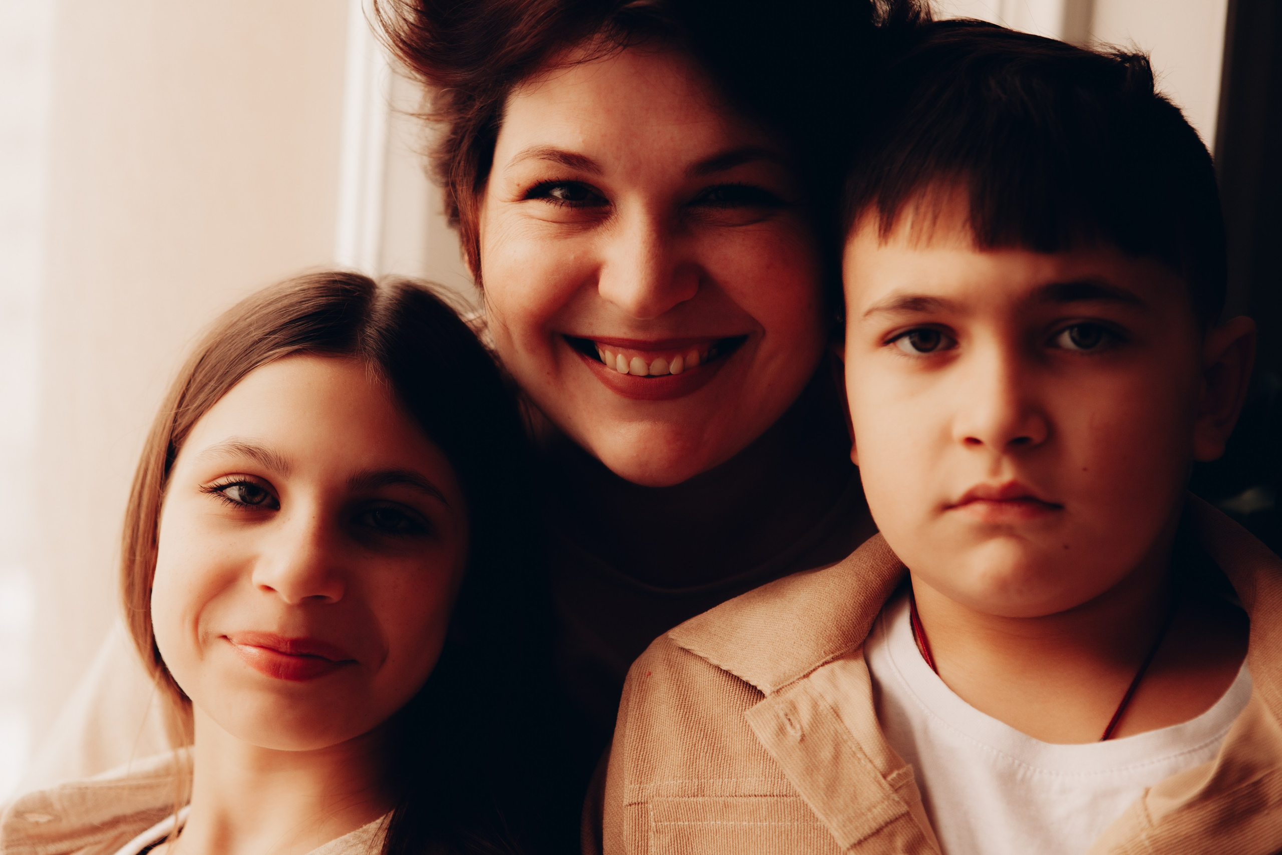 Катя с семьей. Фотосессия новорожденных в Москве фотограф Савина Анастасия