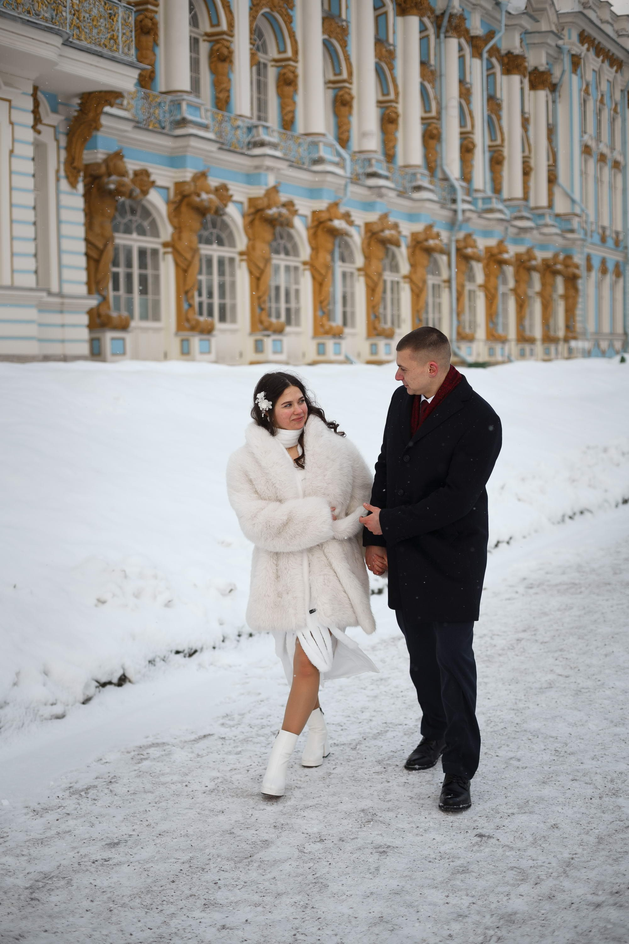 Зимняя свадьба в Пушкине. Свадебный фотограф Игорь Брундасов 8PHOTO на свадьбу венчание загс СПб
