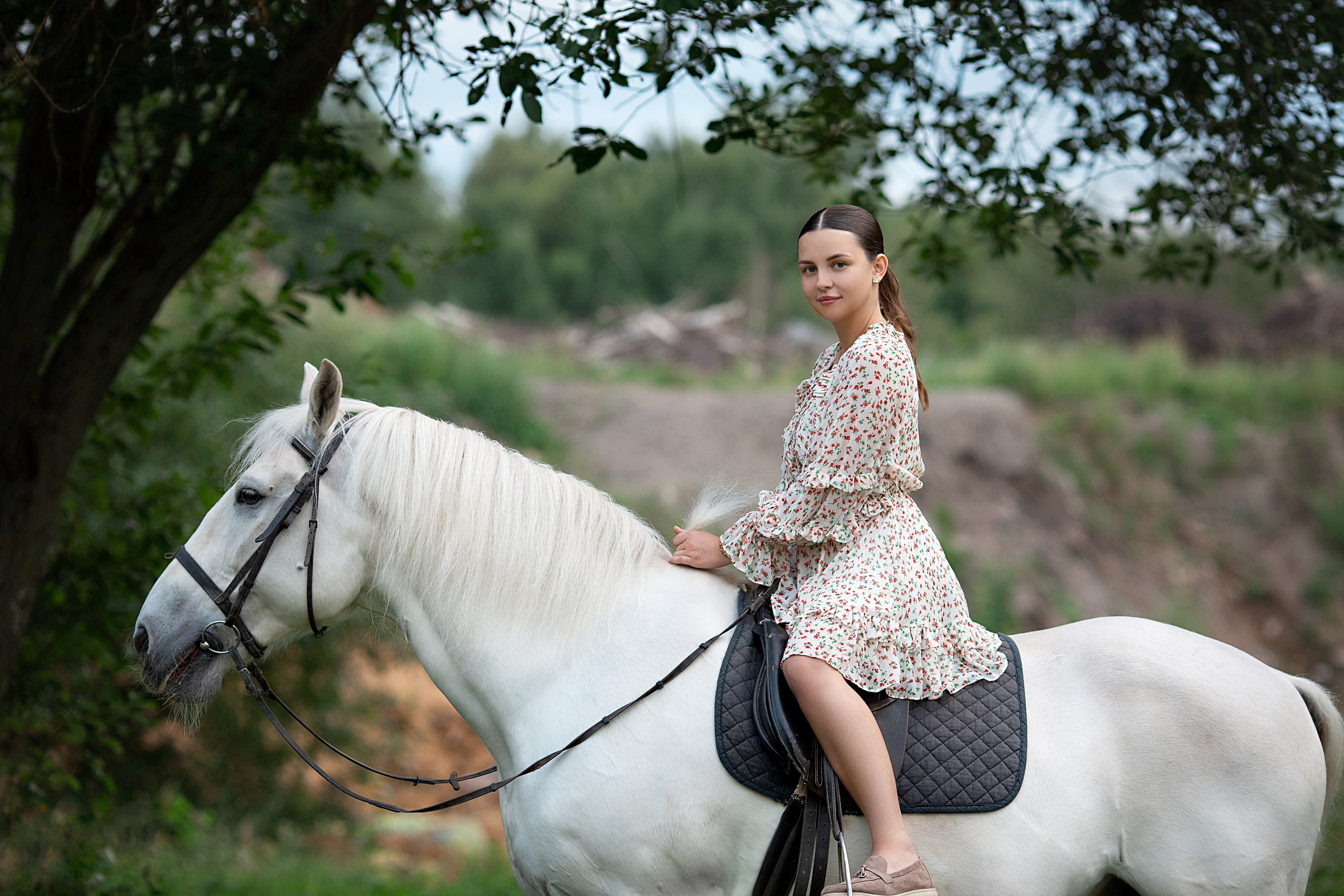 Варвара, Анастасия и Воробушек. Фотосессия с лошадьми в Нижнем Новгороде
