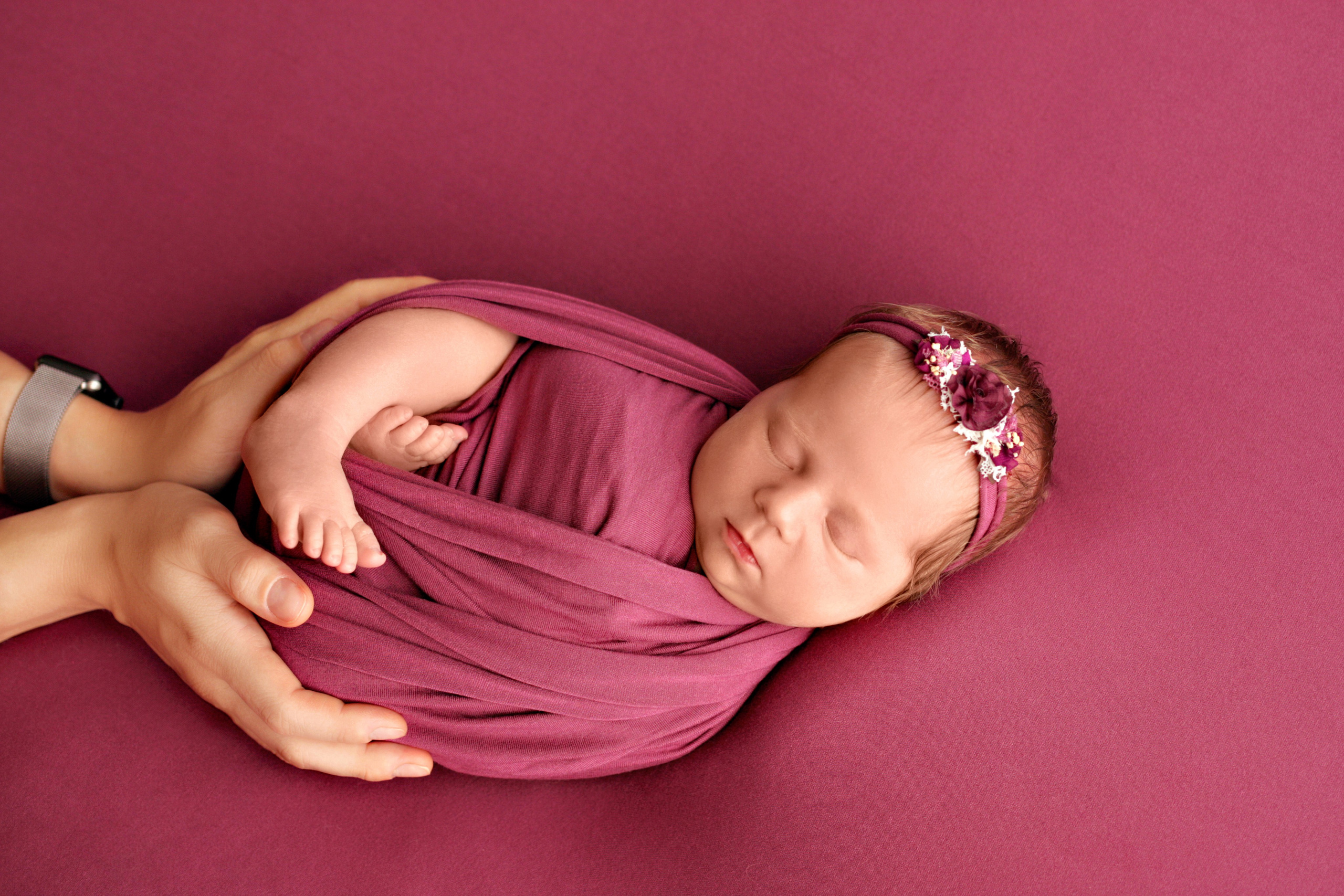 Ньюборн съемка Полиночки. Детский фотограф новорожденных в Москве и Московской области Анна