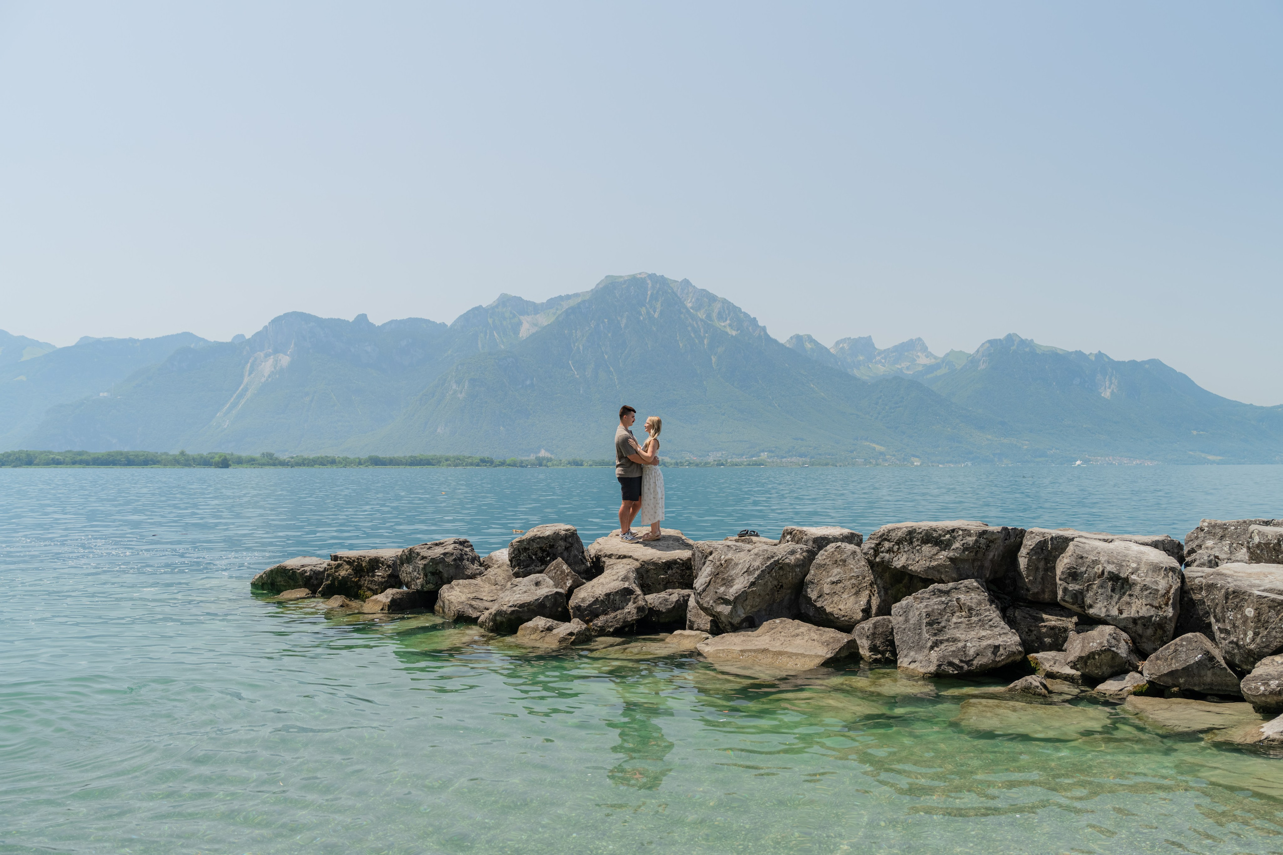 Brooklyn & Dakota | Proposal Montreux. Профессиональный свадебный фотограф в Женеве и Швейцарии | Таня Вовчецкая