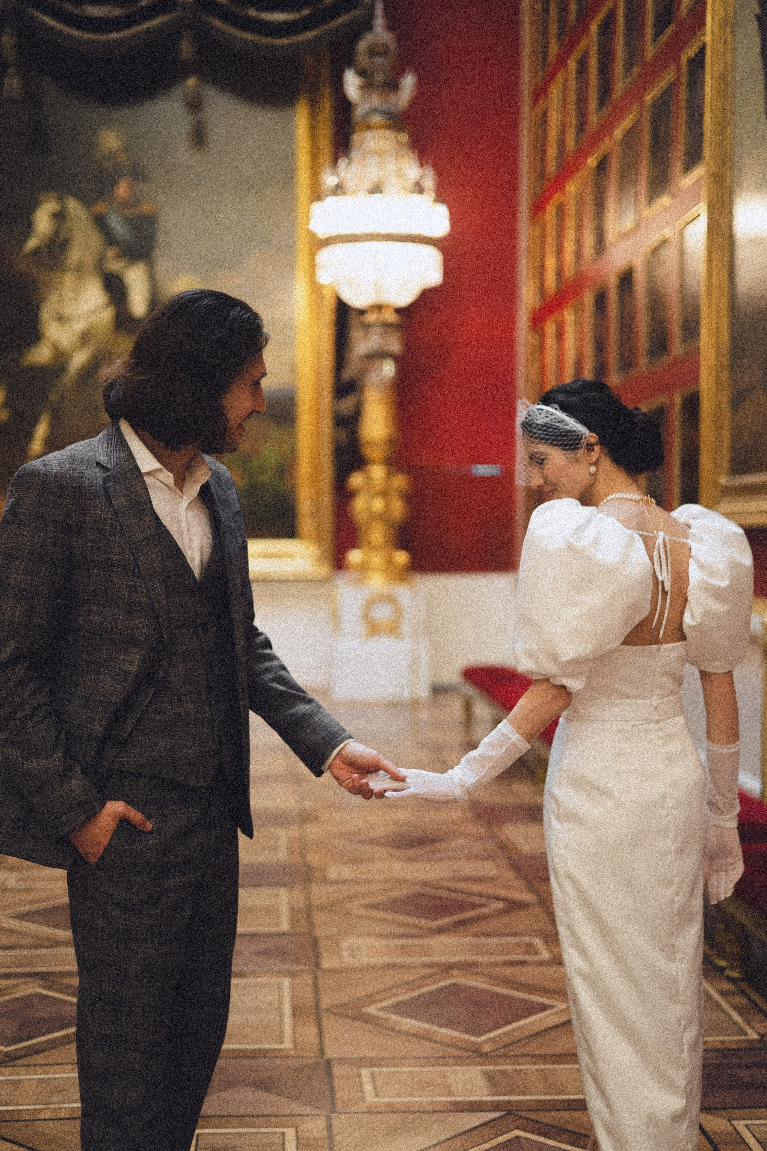 Свадебная съемка в Эрмитаже. Фотограф в Санкт-Петербурге Осокина Елизавета