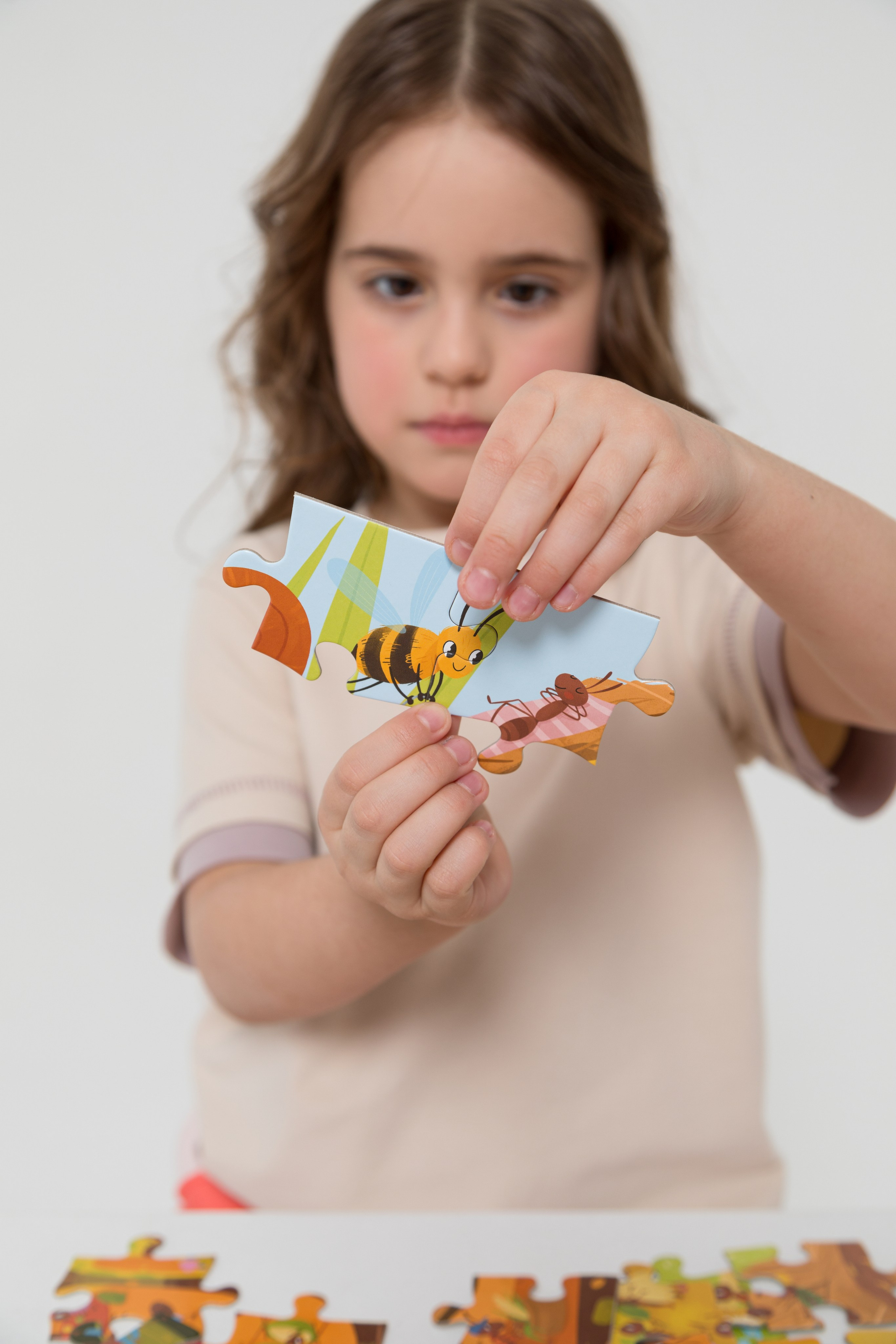 Имиджевая и каталожная съёмка для бренда детских пазлов. Детский и контент фотограф Надя Волкова Санкт-Петербург