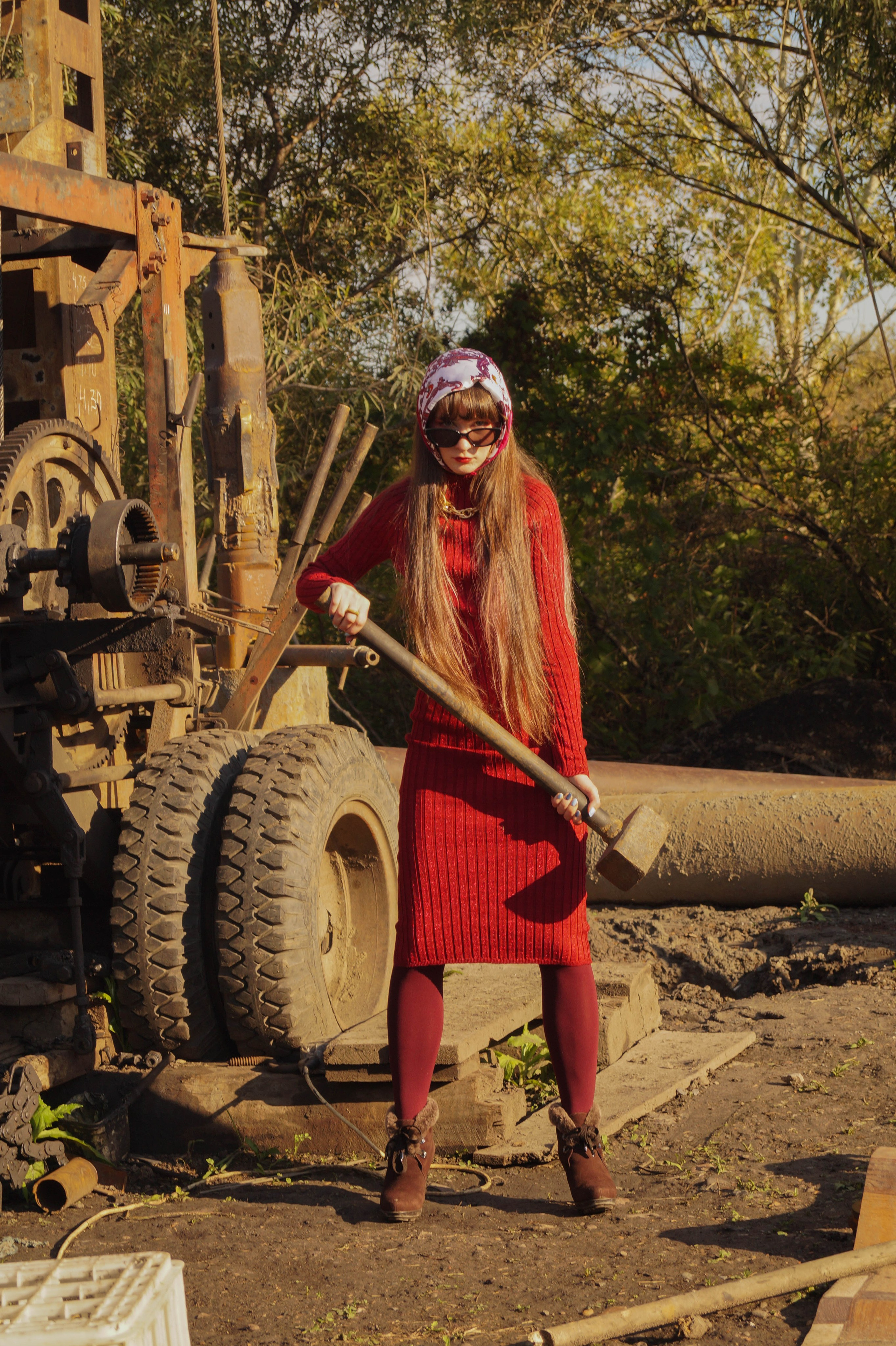 Концептуальная съёмка «Fashion колхоз». Фотография Кемерово