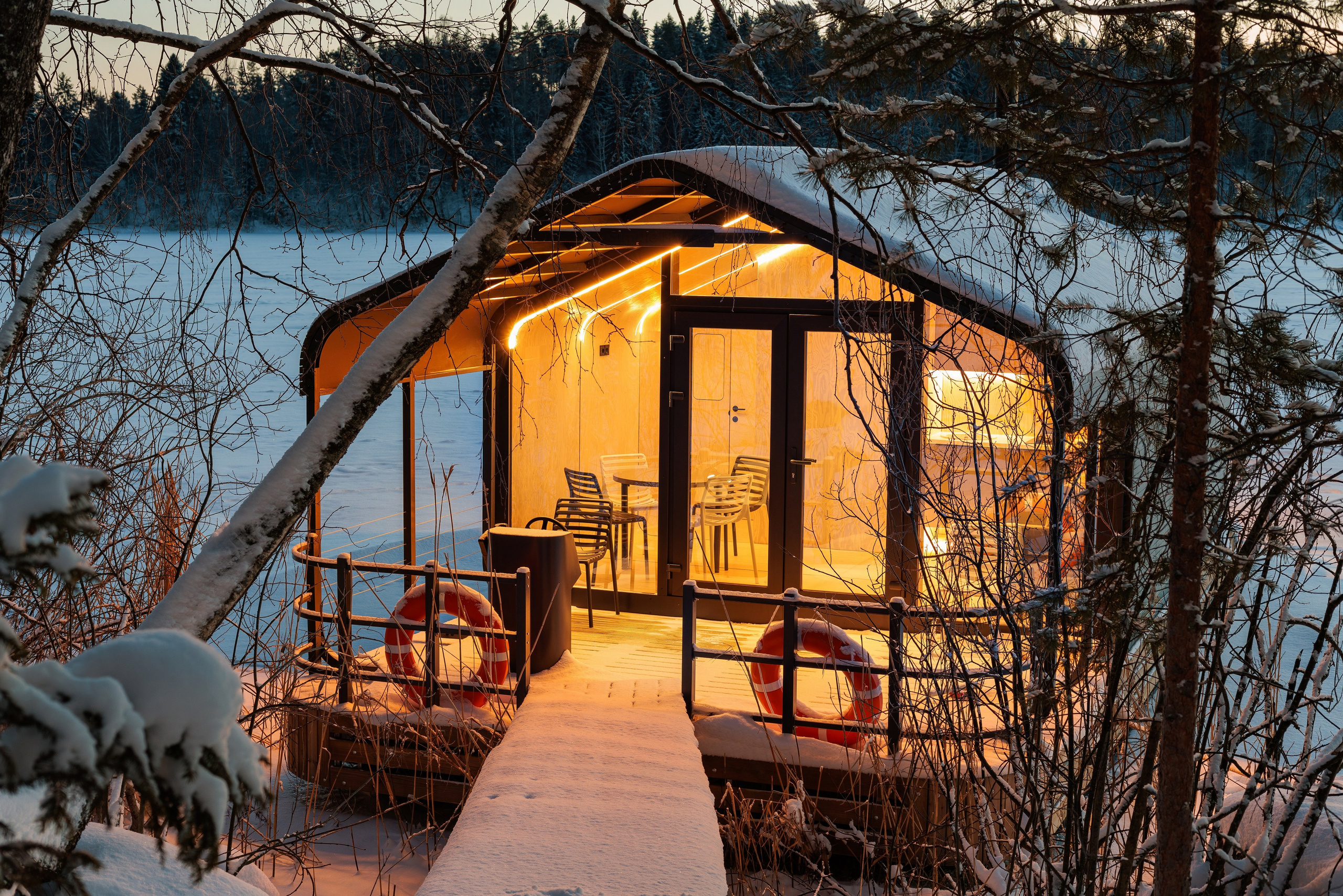 Баня на воде, Карелия