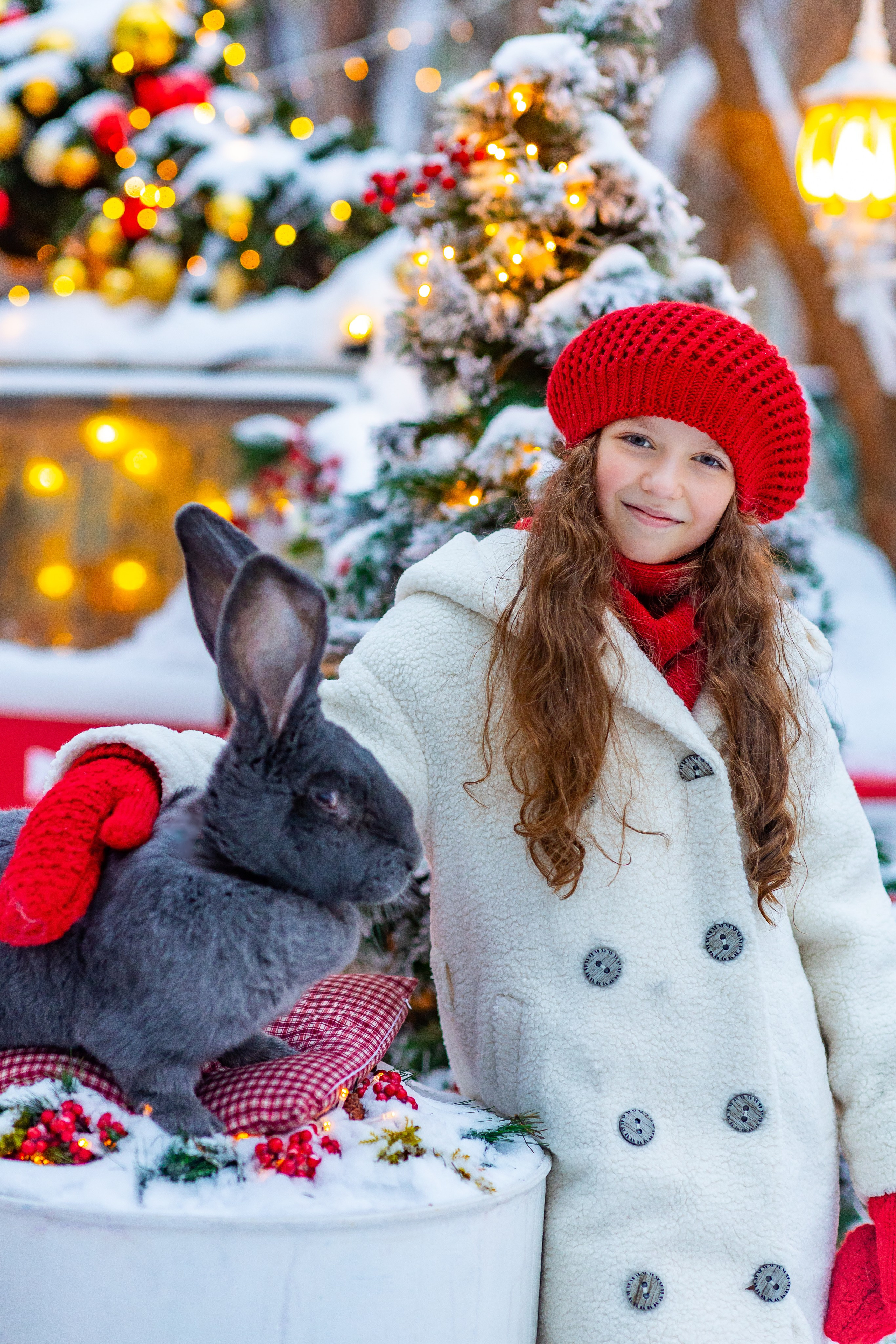 Полина и гигантский кролик Зая. Фото и видео Москва. Свадебный фотограф, видеограф, фотосессии, видеосъемка