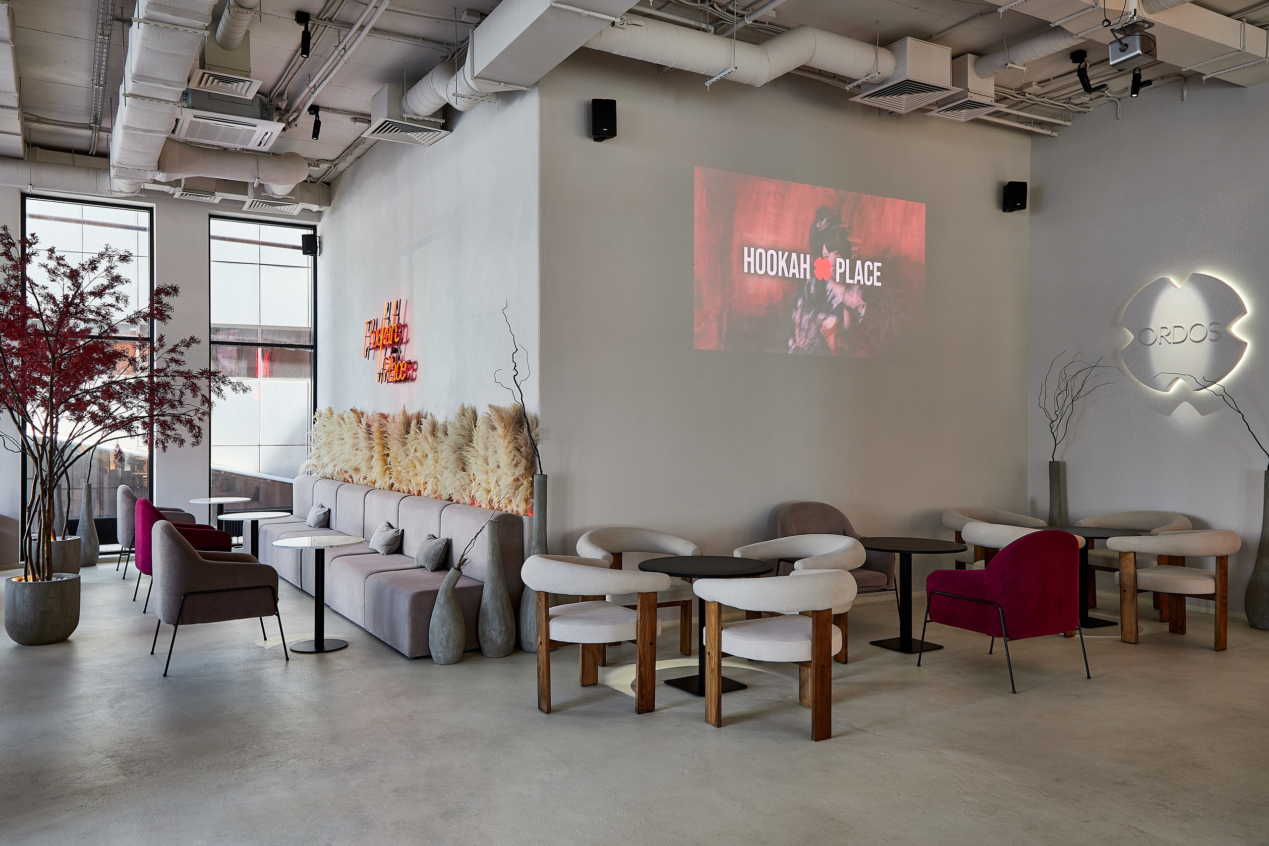 Реализованный проект кальянной HookahPlace Ordos дизайнера Людмилы Мудрик. Интерьерный фотограф Краснодар. Галина Ладыгина