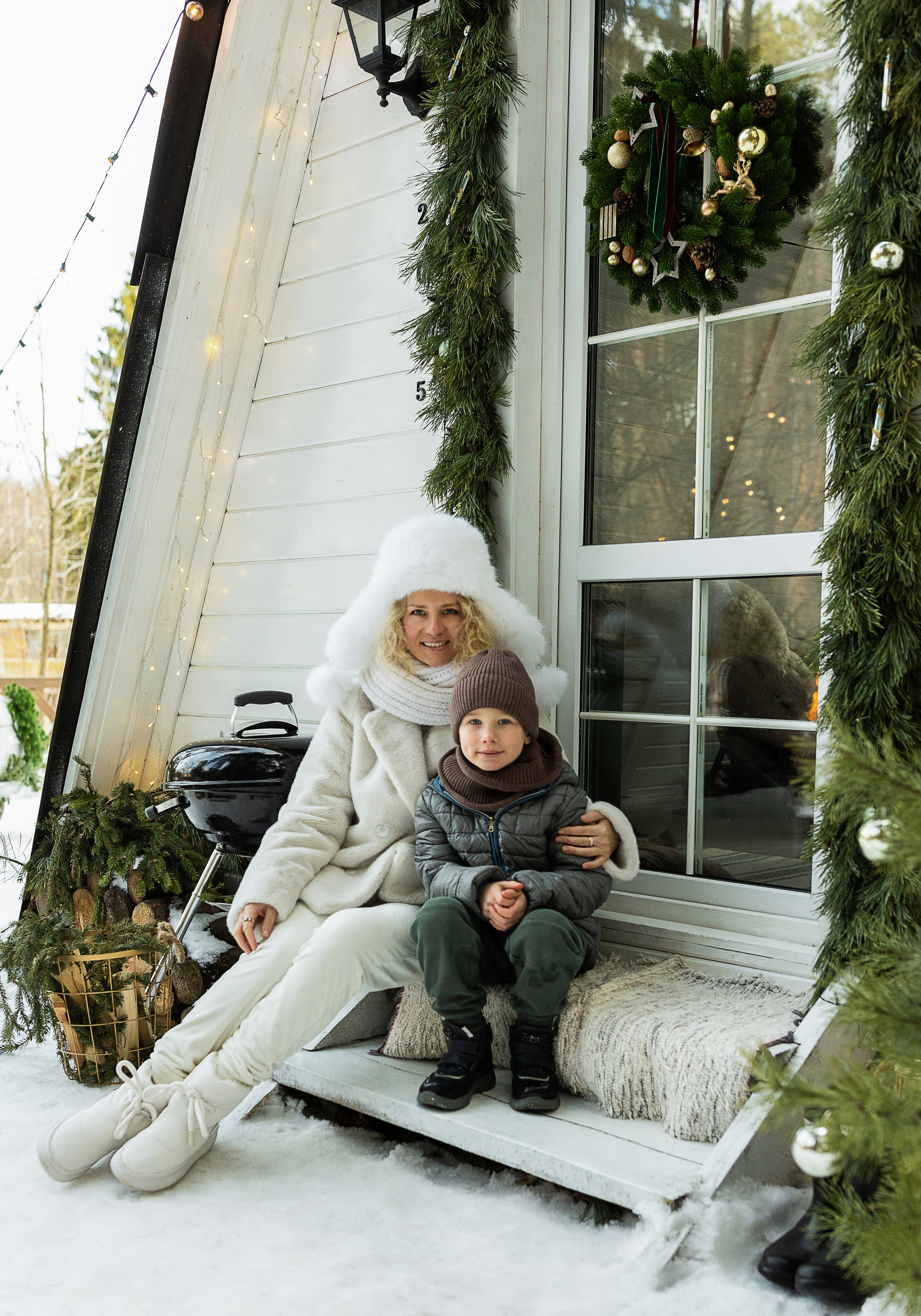 Зима в Кантри Хаус (загородная локация). Семейный и детский фотограф в Москве Олеся Маркина