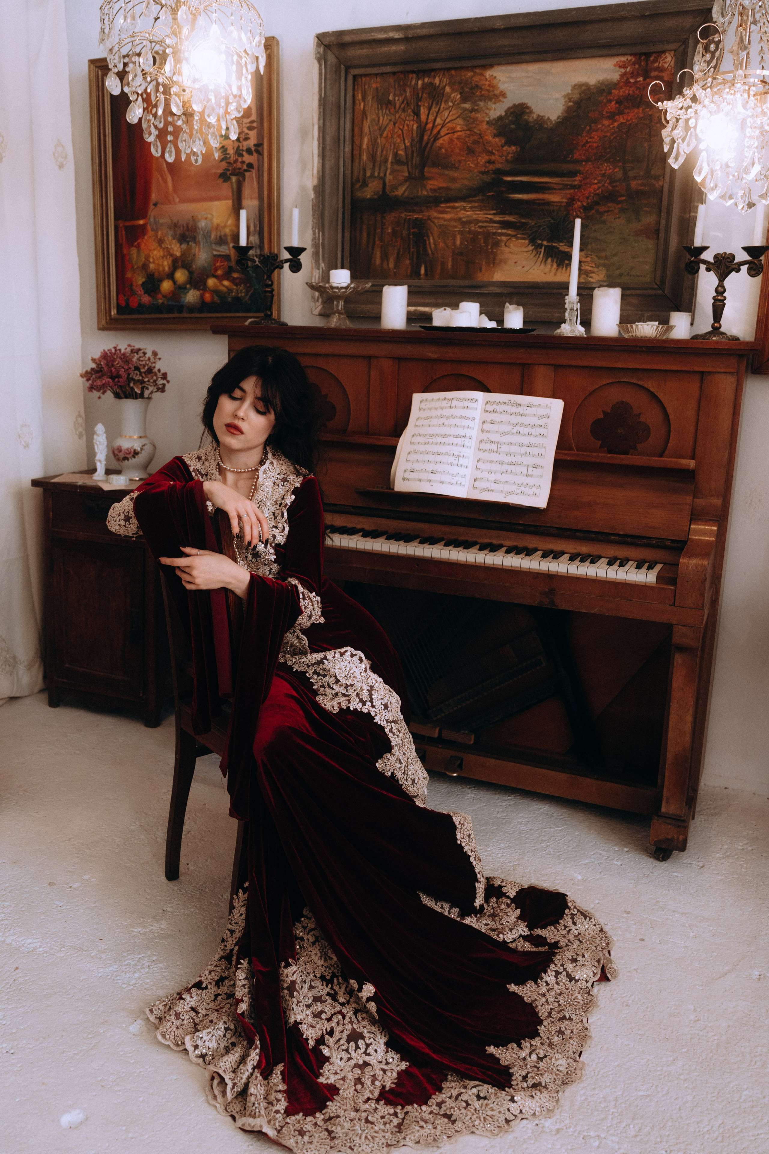 Готическая фотосессия в фотостудии. Портретный свадебный фотограф Крым | Евгения Щитенко