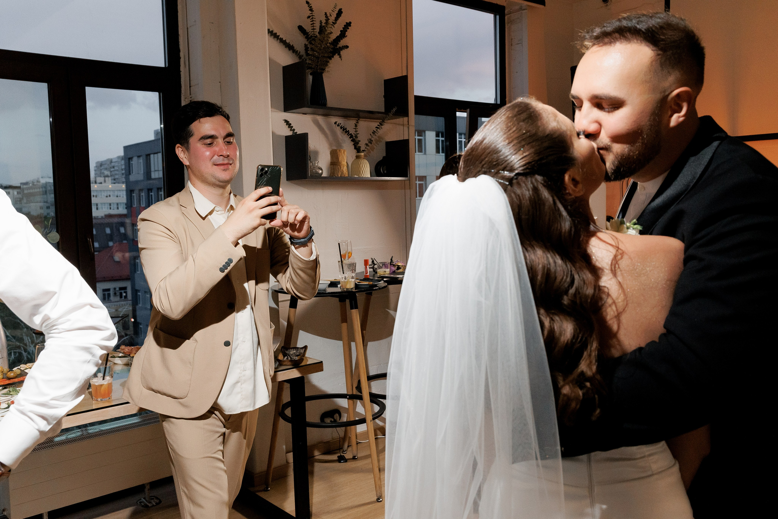 Свадебная вечеринка лофт Телескоп. Свадебный фотограф Домодедово Москва Катерина Алехина